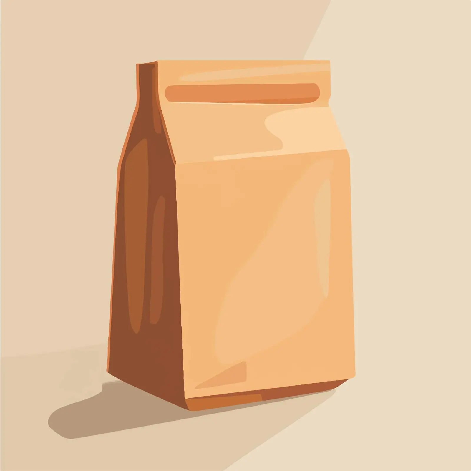 Brown Bag Vector Illustration Frame — free download from Dotvec