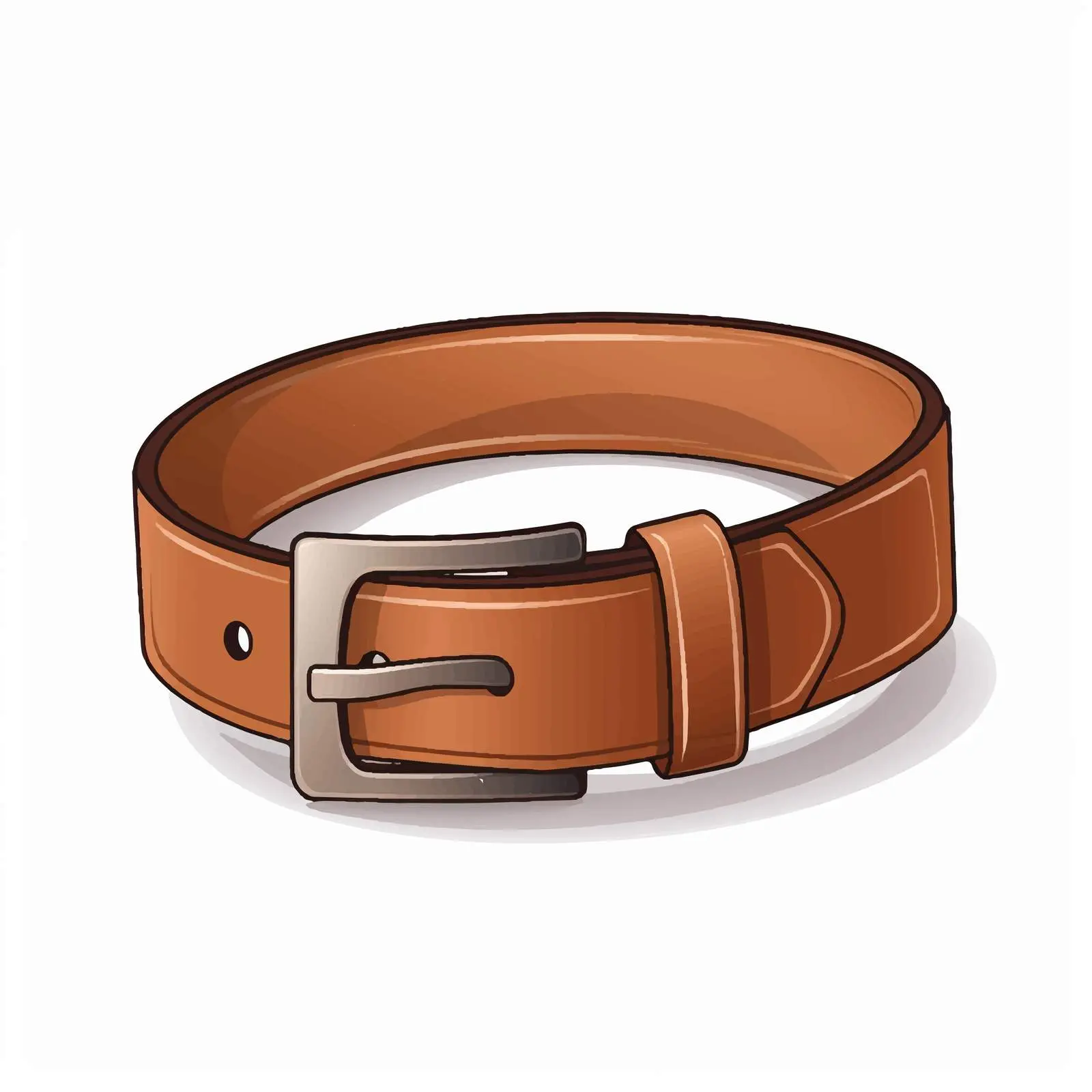 Brown Belt Vector Illustration on White Background – free custom vector image from Dotvec