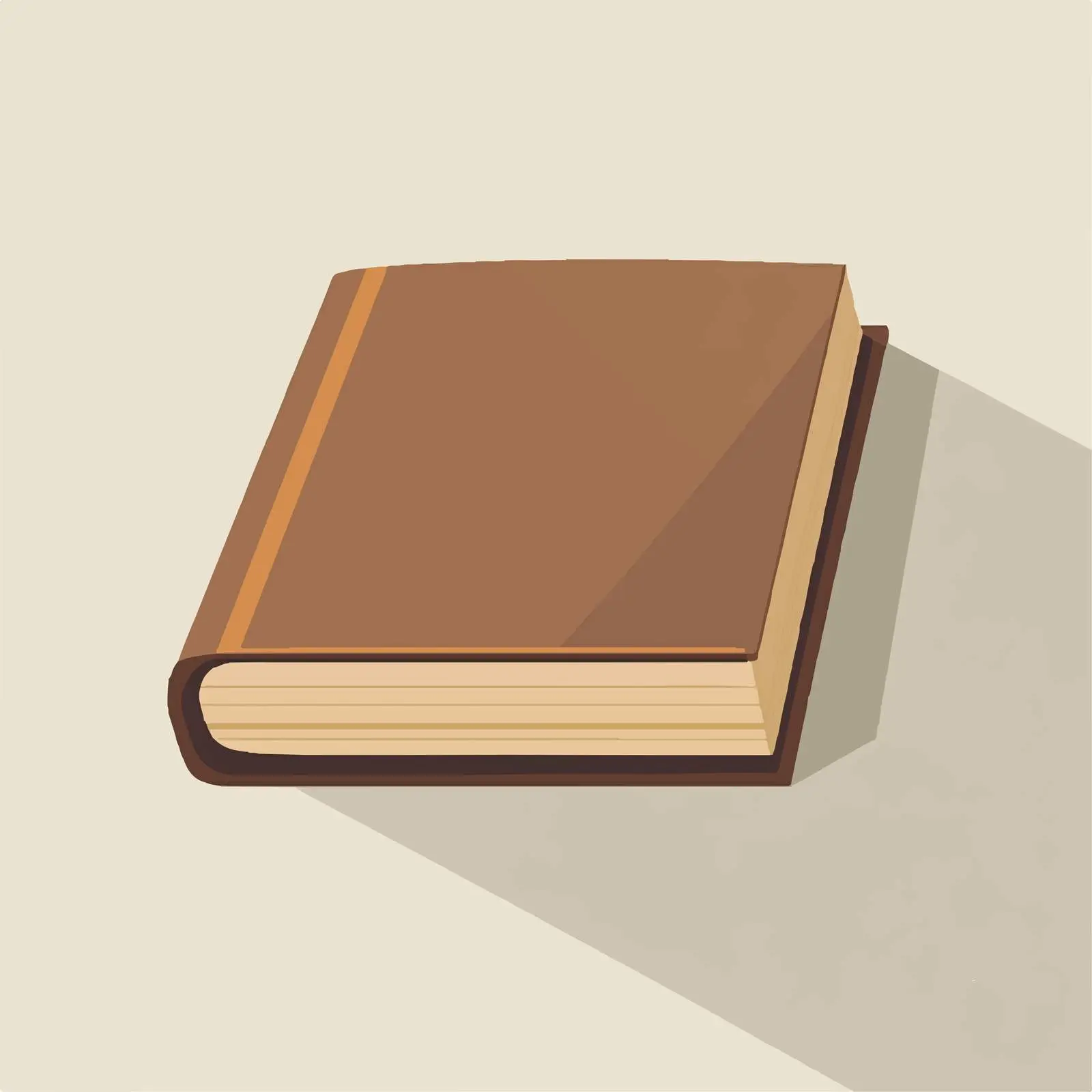 Flat Brown Book Frame Illustration — free download from Dotvec
