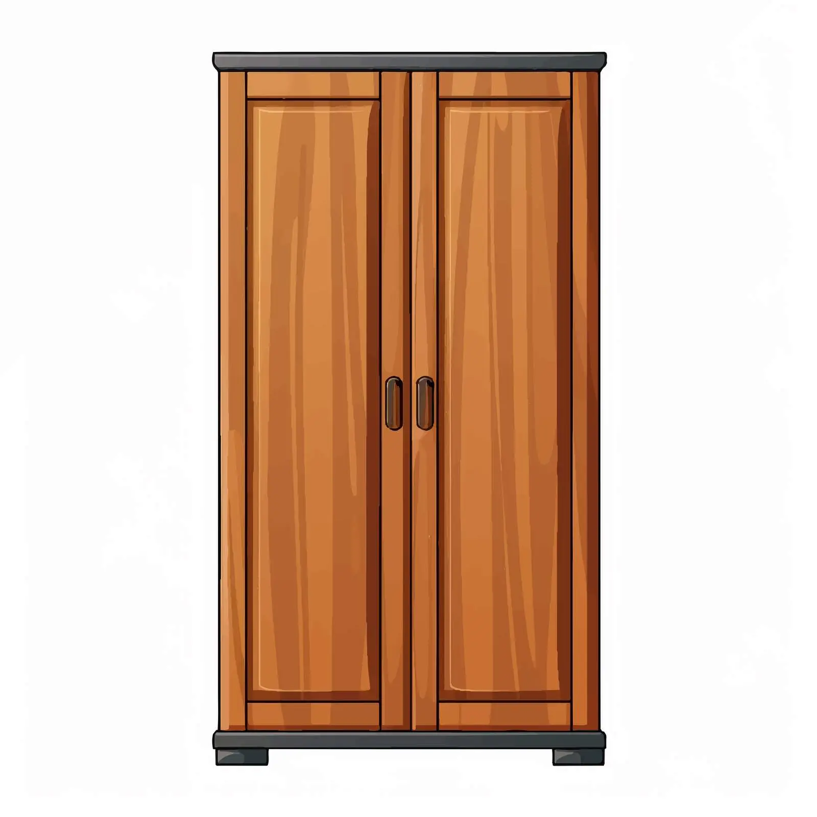Brown Cupboard Vector Illustration on White Background — free download from Dotvec