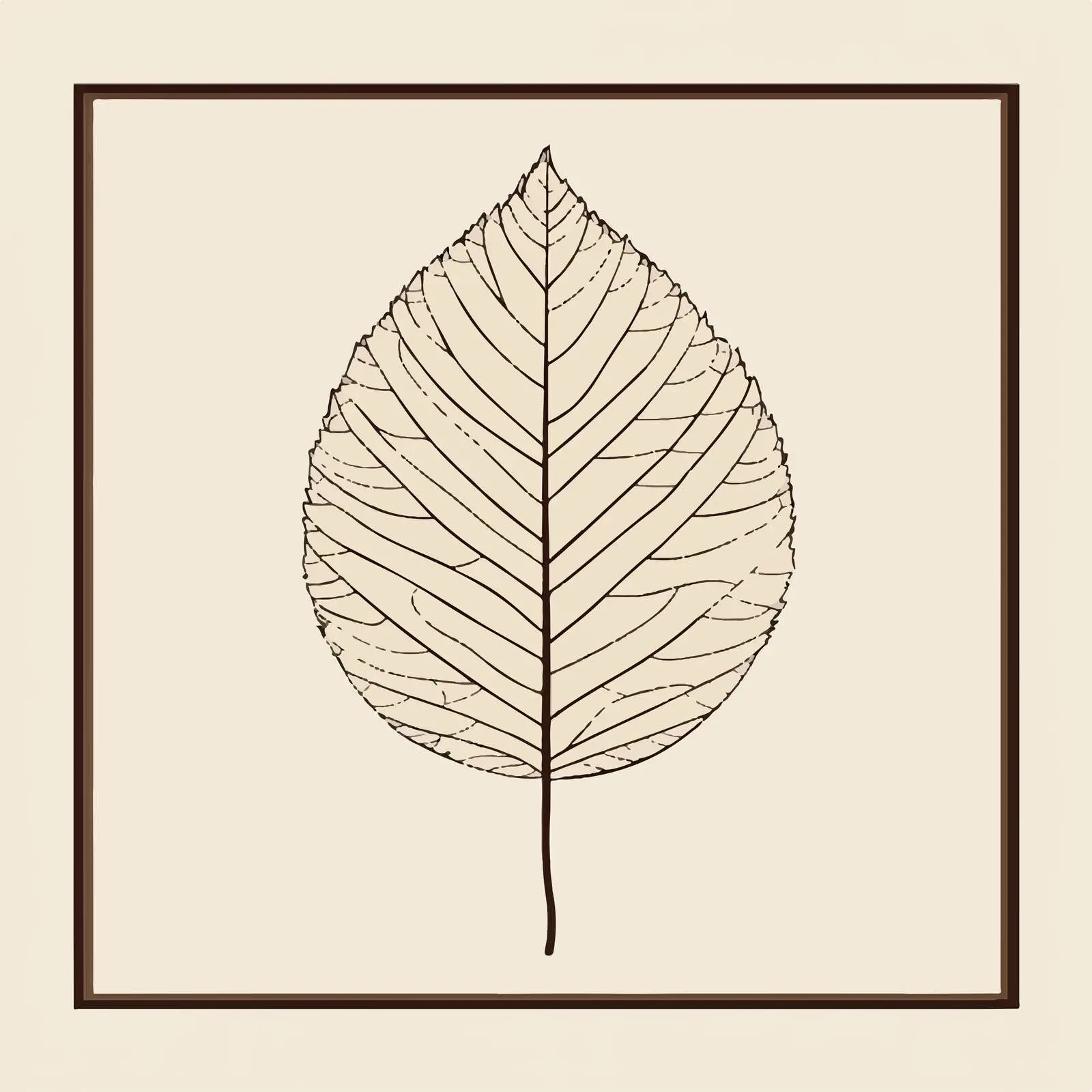 Flat Vector Illustration of Brown Leaf — free download from Dotvec