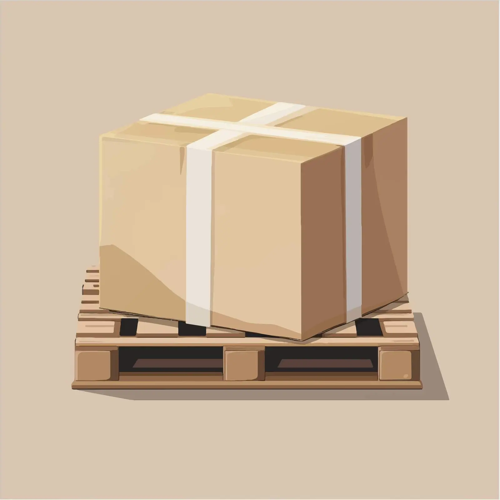 Flat Vector Illustration of Paper Box — free download from Dotvec