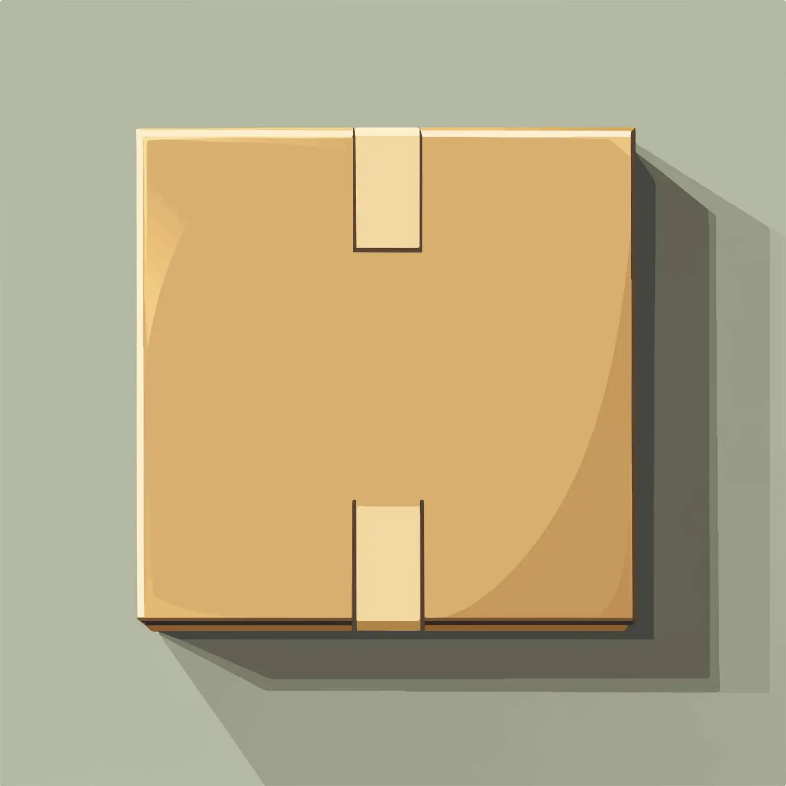 Flat Brown Paper Box Vector Illustration — free download from Dotvec