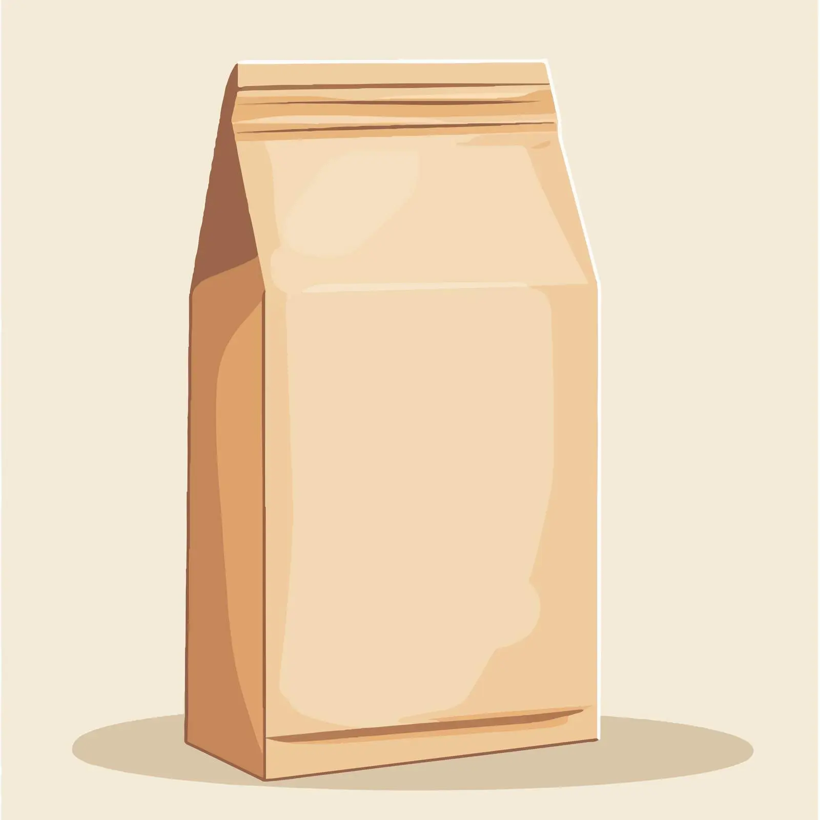 Flat Brown Paper Packaging Bag Vector — free download from Dotvec