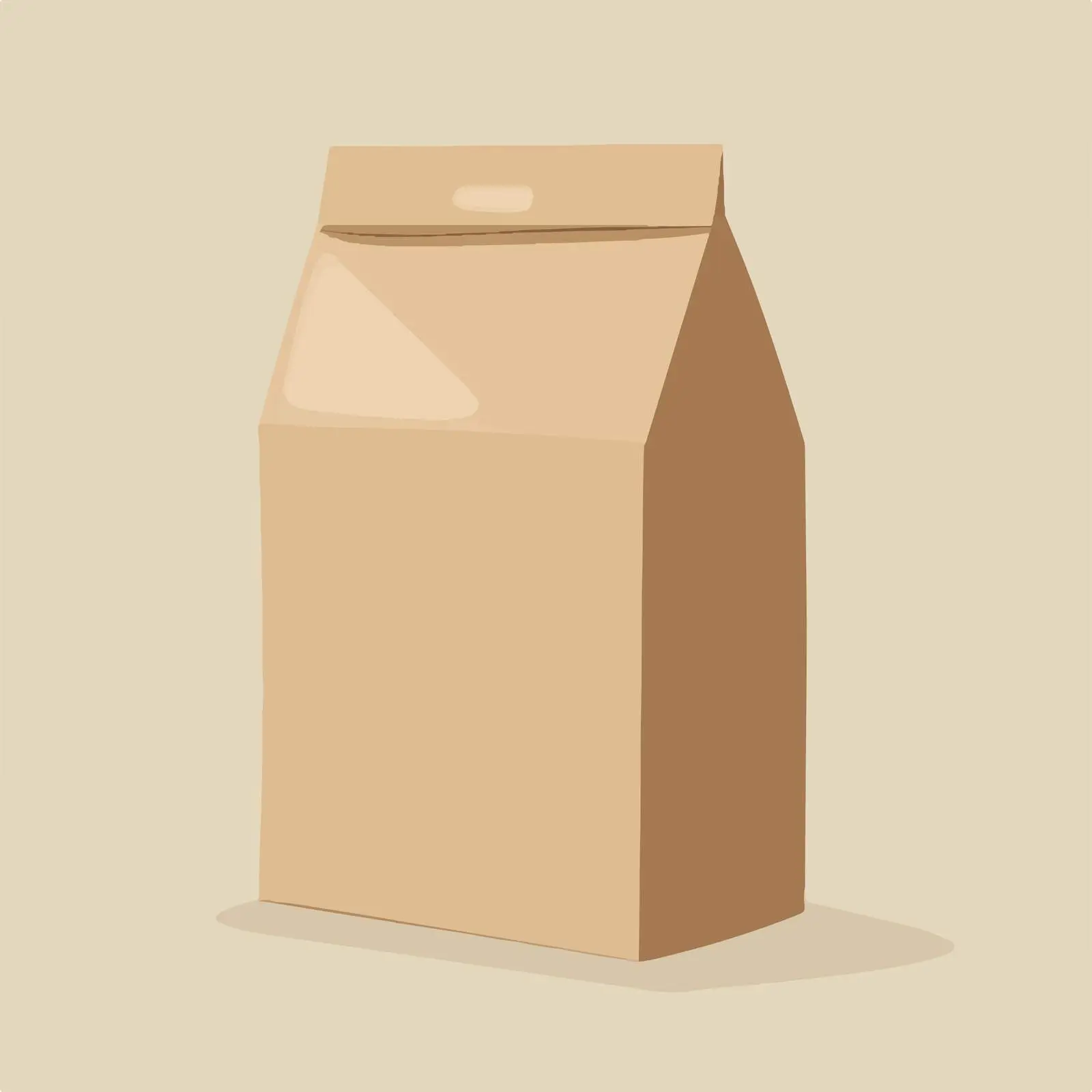 Flat Brown Paper Packaging Bag Vector — free download from Dotvec