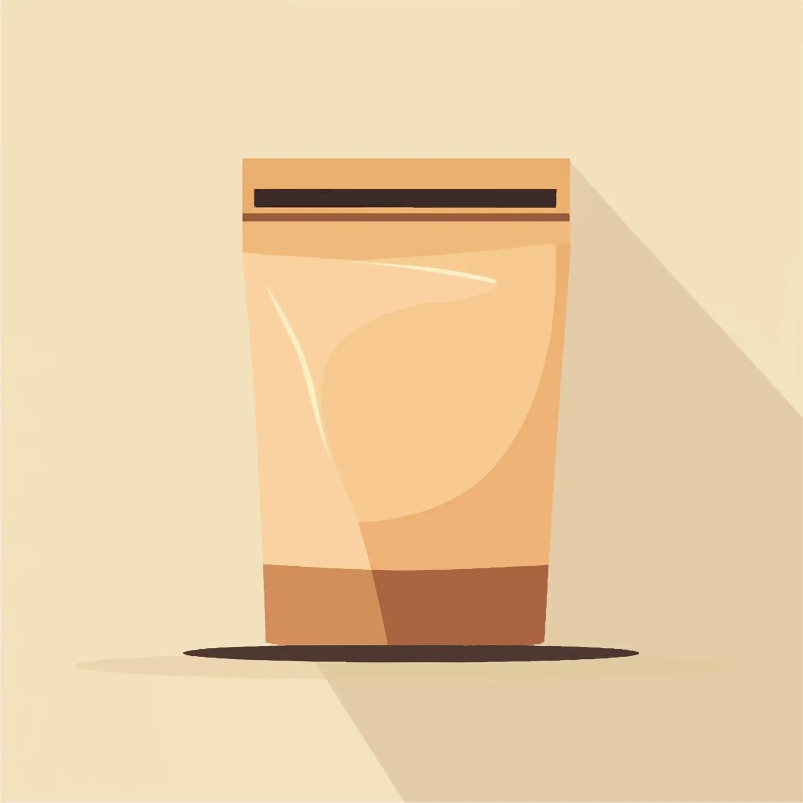 Flat Vector Illustration of Brown Bag — free download from Dotvec