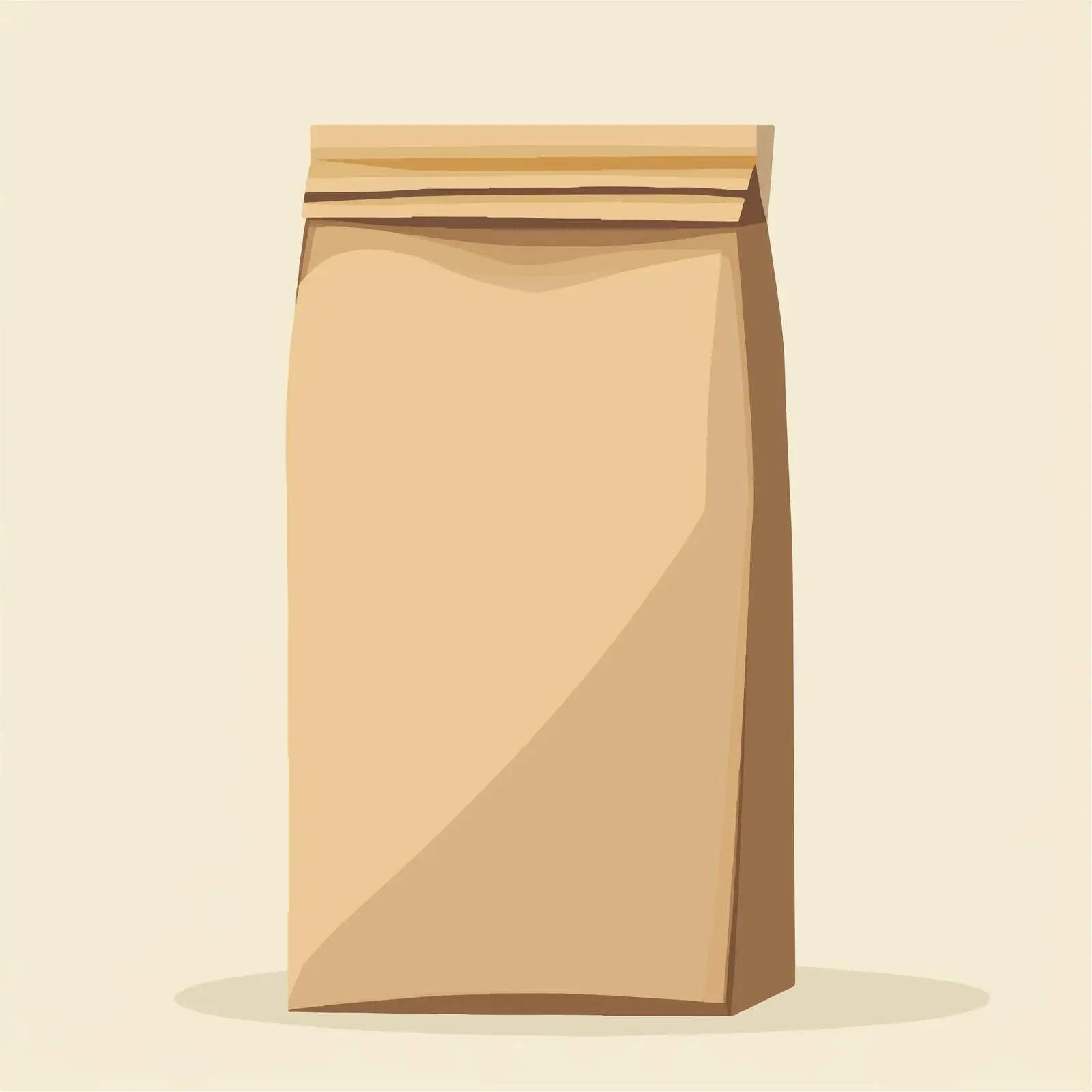 Flat Brown Paper Bag Vector Illustration — free download from Dotvec