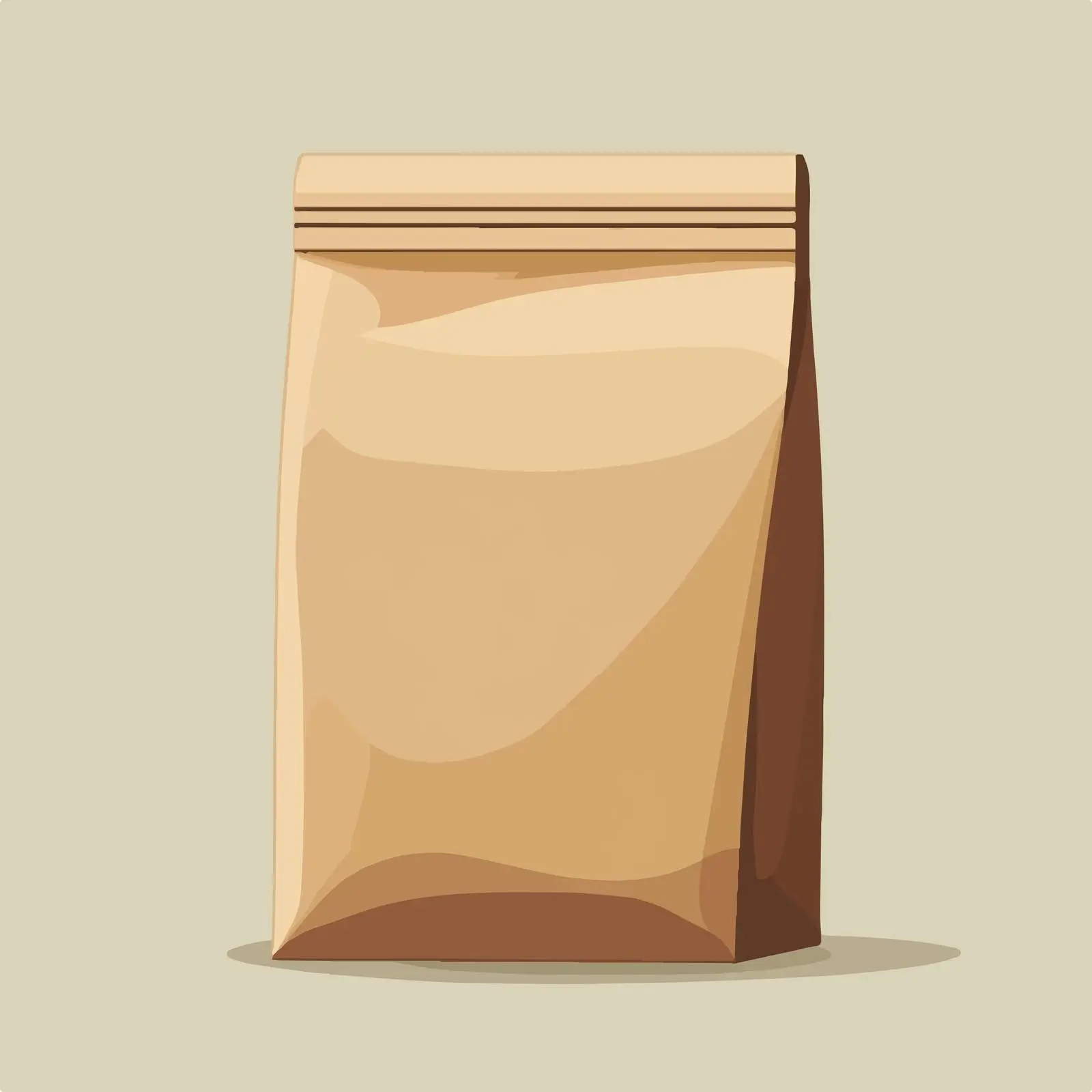 Flat Brown Paper Packaging Bag Illustration — free download from Dotvec
