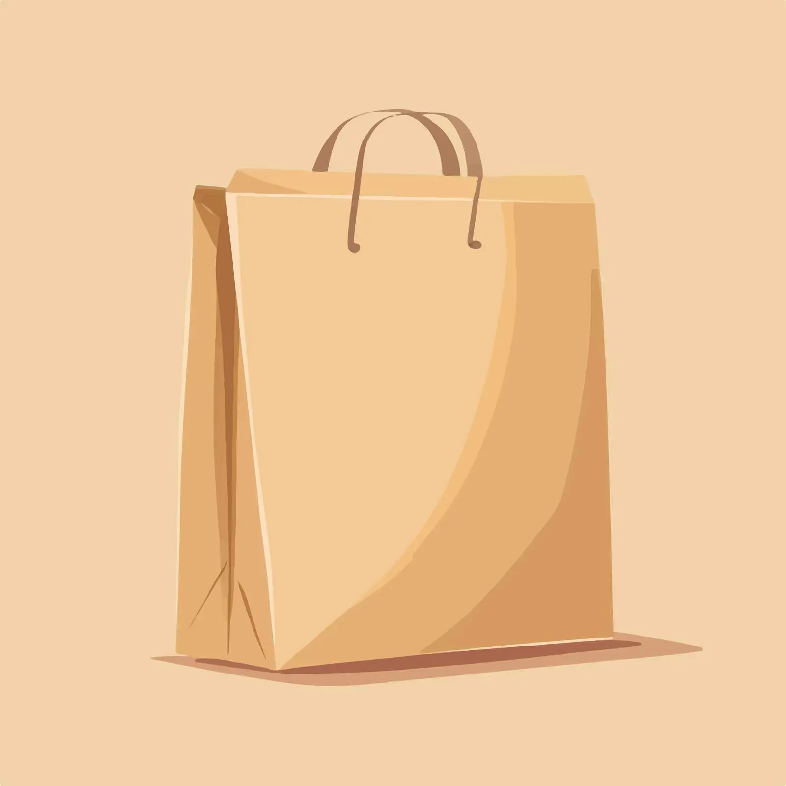 Flat Brown Paper Packaging Bag Vector — free download from Dotvec