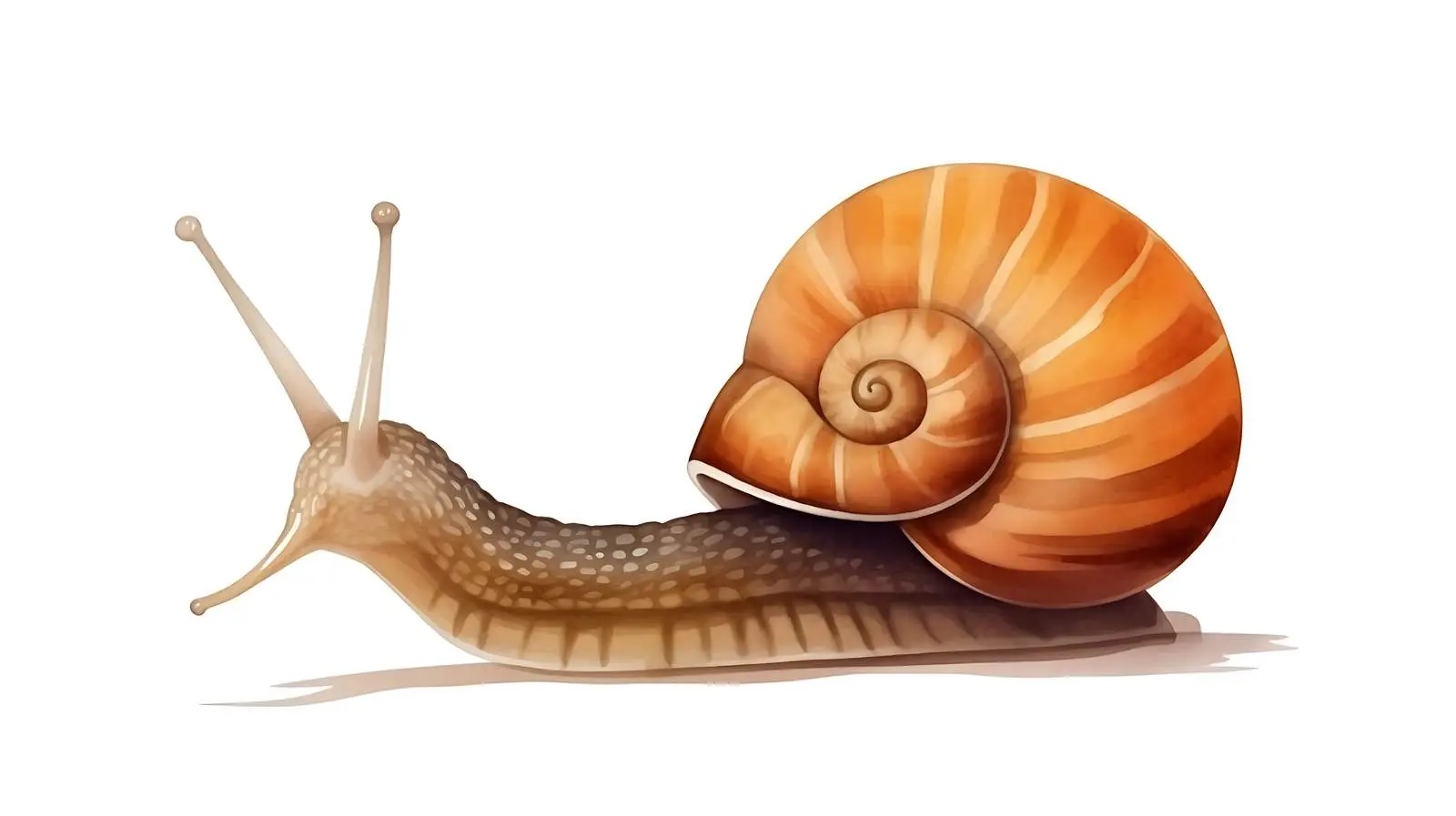 Brown Snail on White Background — free download from Dotvec