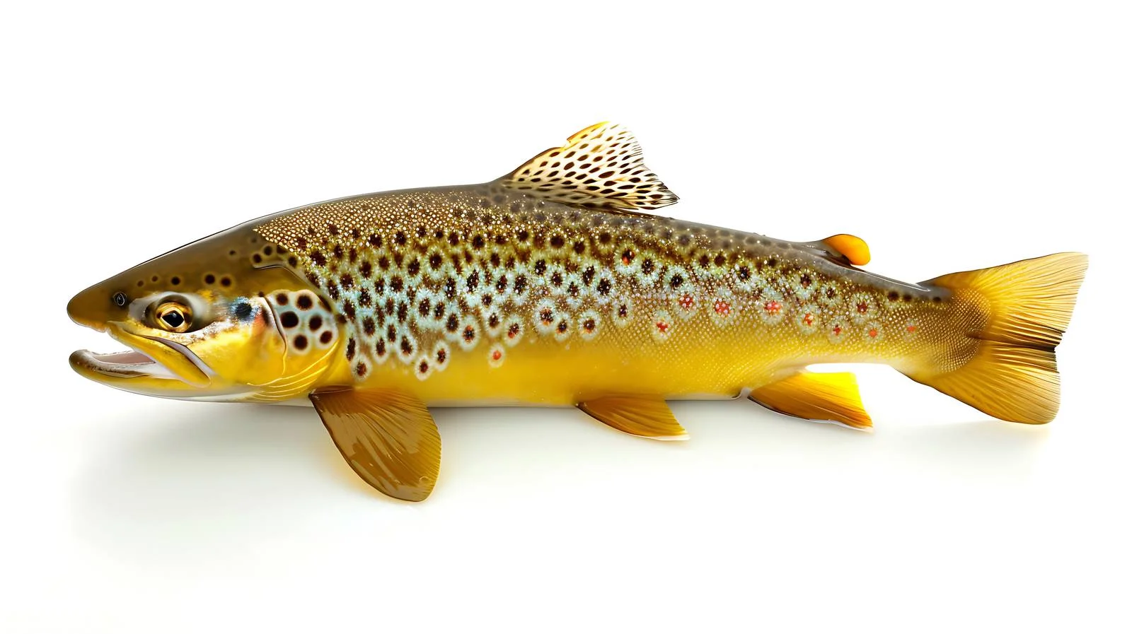 Brown Trout Isolated on White Background — free download from Dotvec