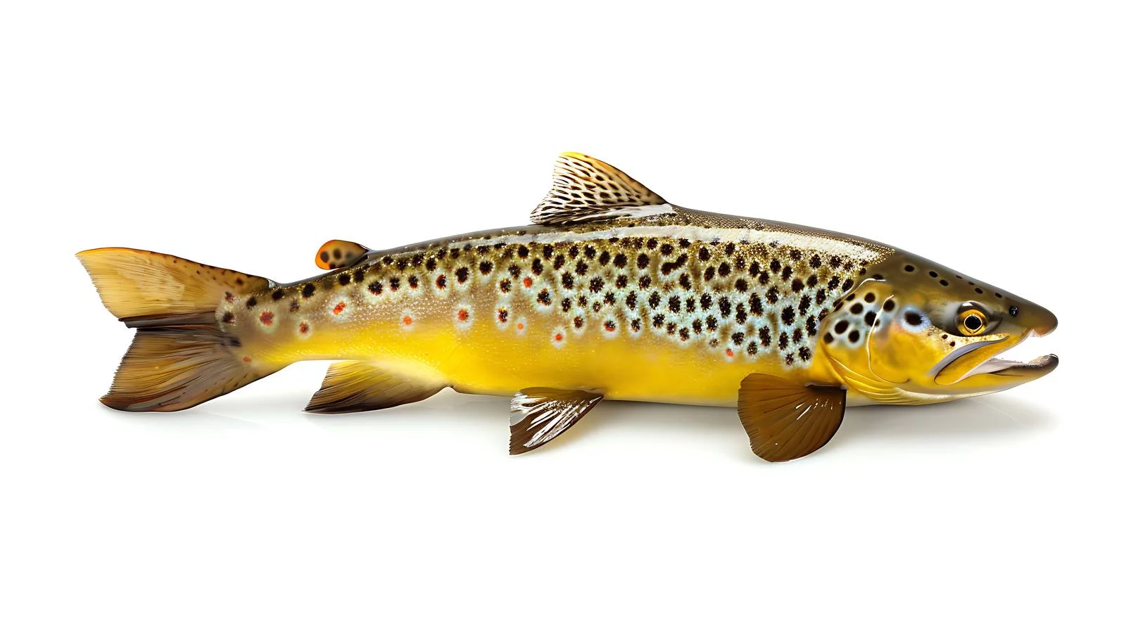 Brown trout isolated on clean background — free download from Dotvec