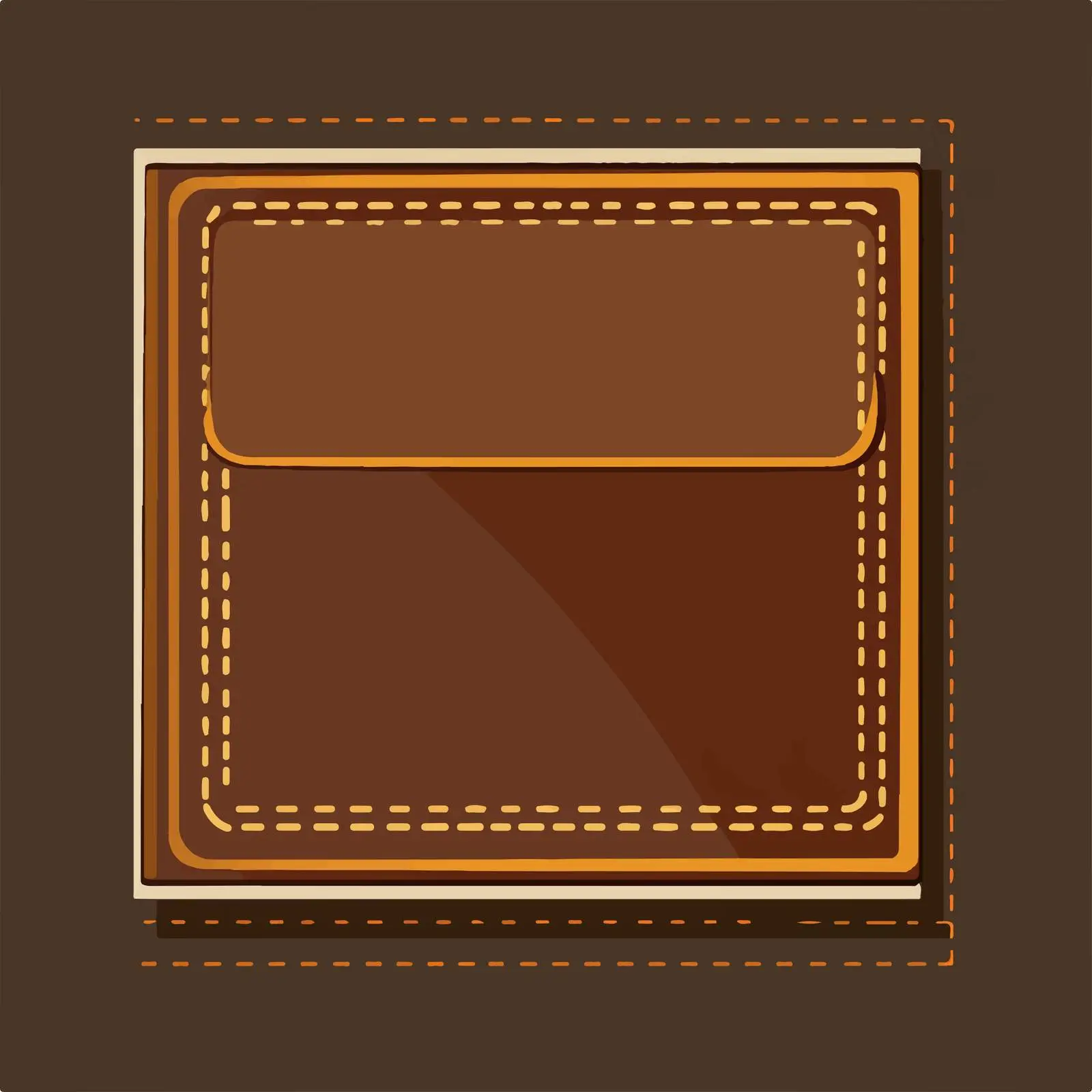 Brown Wallet Flat Vector Illustration — free download from Dotvec
