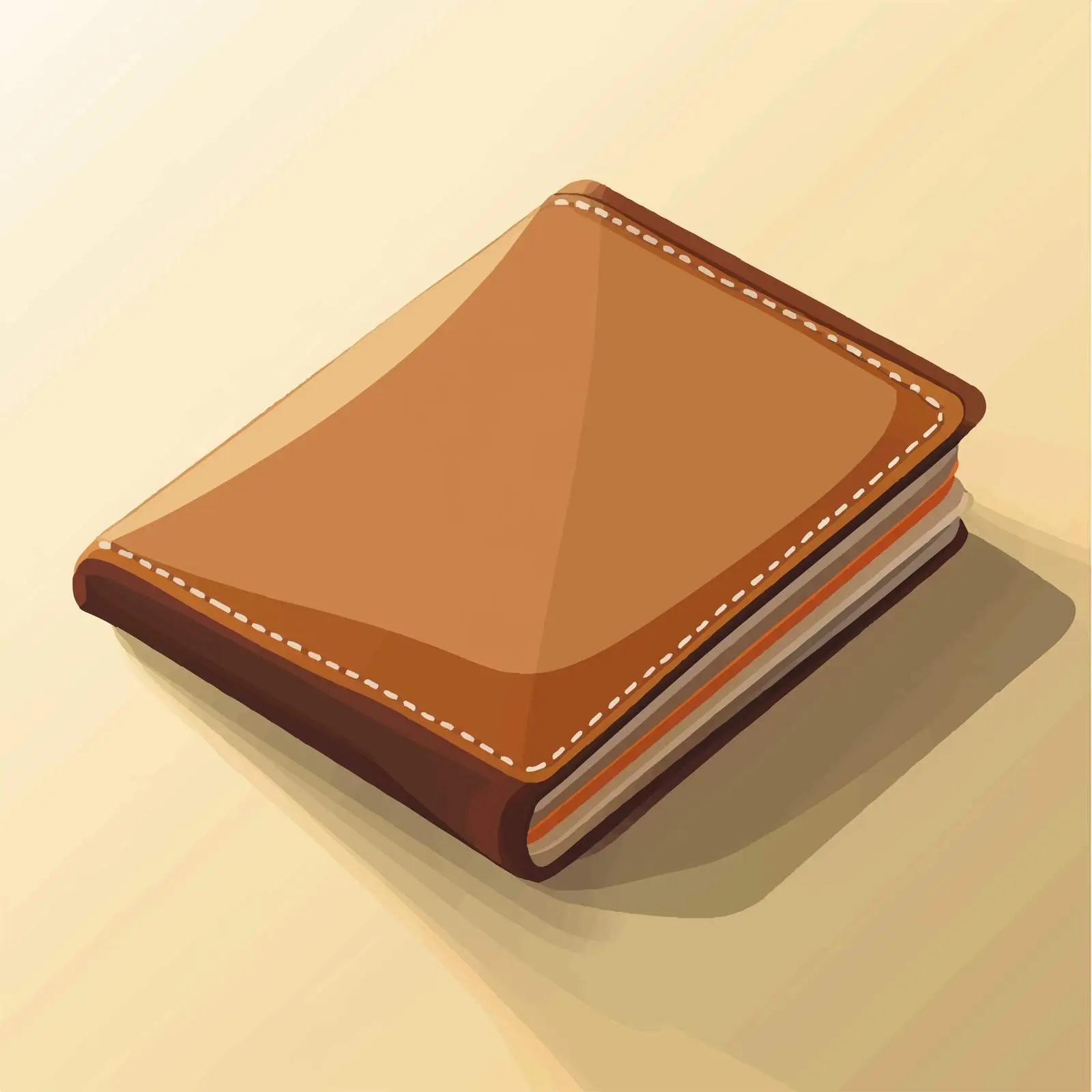 Brown Wallet Flat Vector Illustration — free download from Dotvec