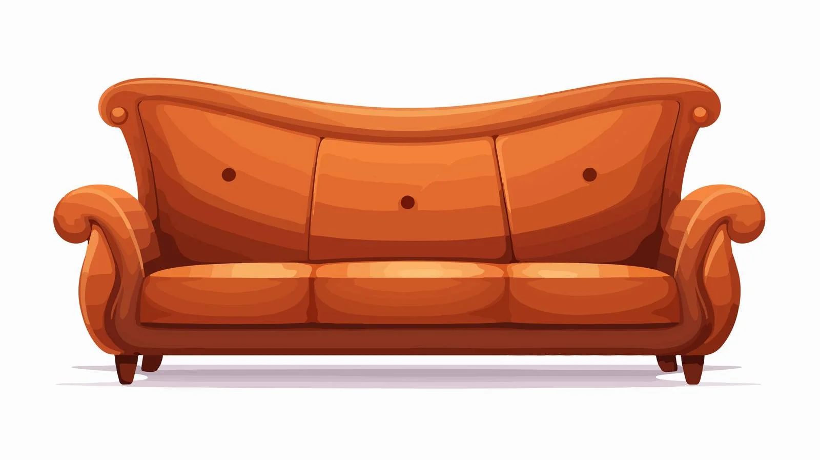 Elegant Brown Sofa — free download from Dotvec