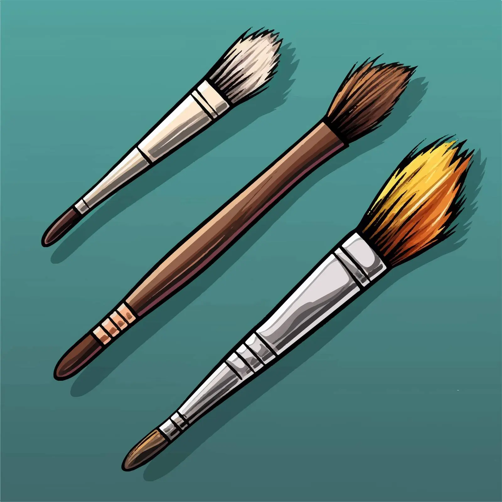 Brush Sketch Vector Illustration on White Background — free download from Dotvec