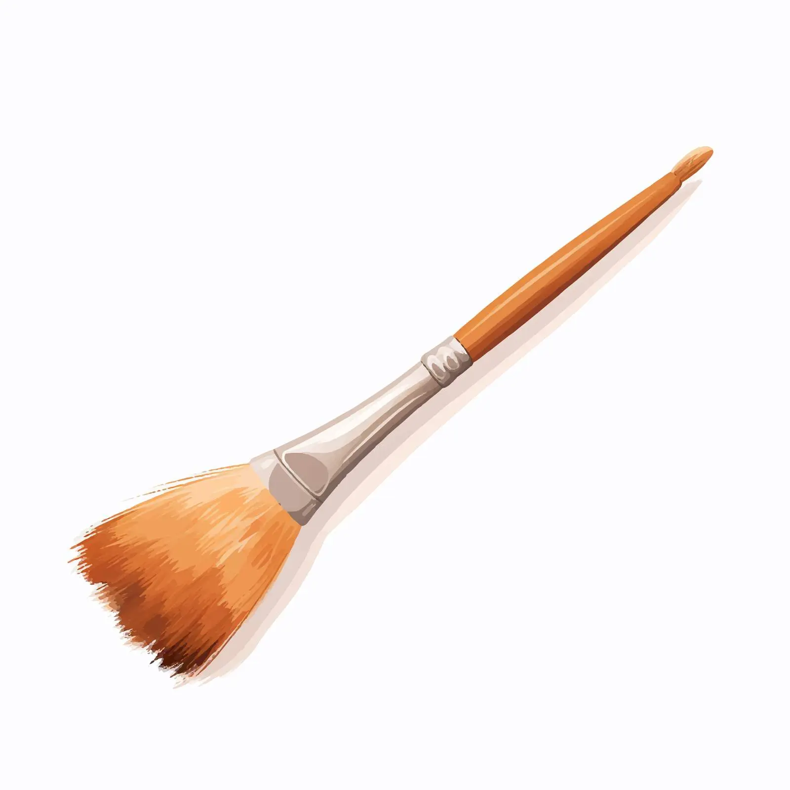 Top View Brush Vector Illustration on White Background — free download from Dotvec