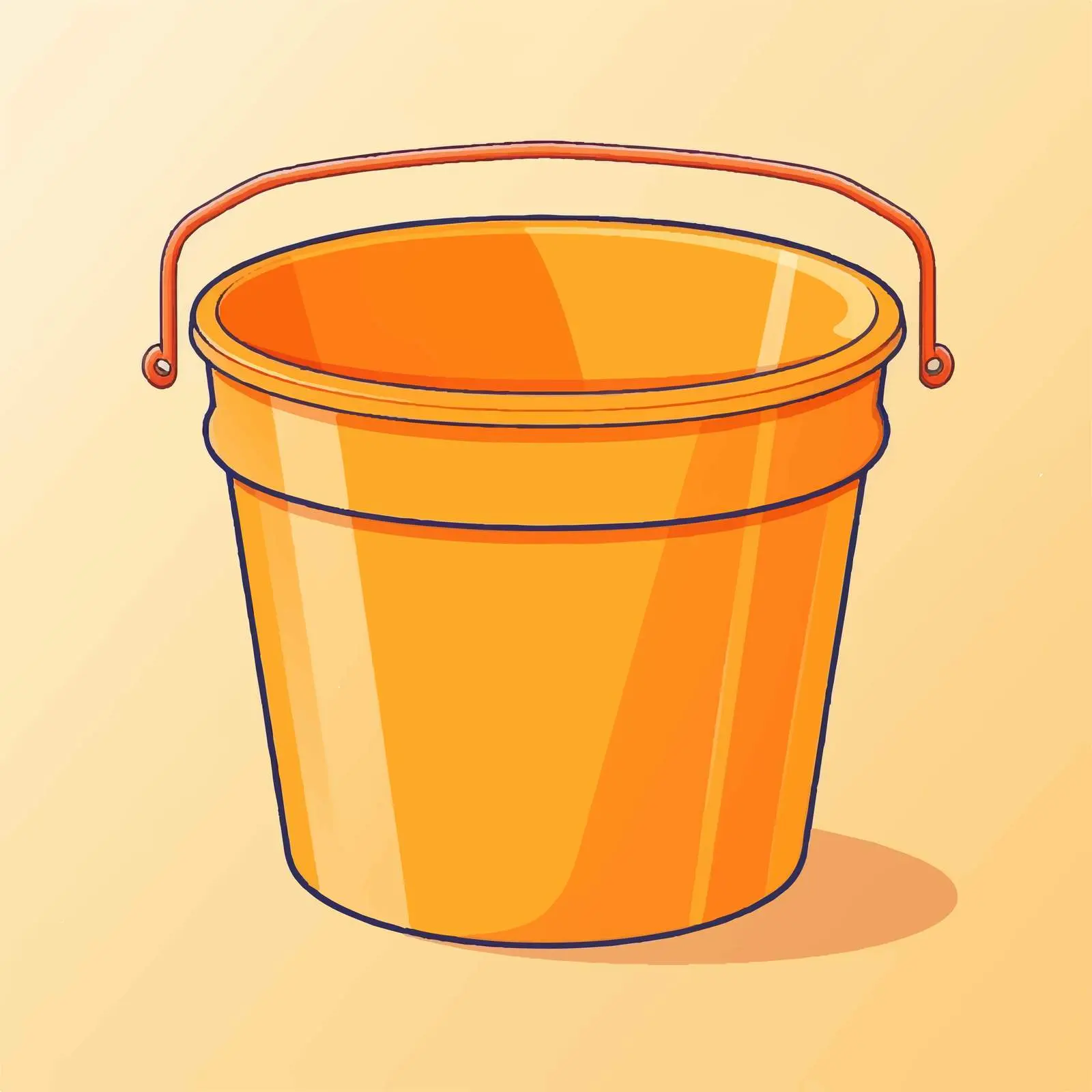 Isolated Bucket Vector Illustration on White Background — free download from Dotvec