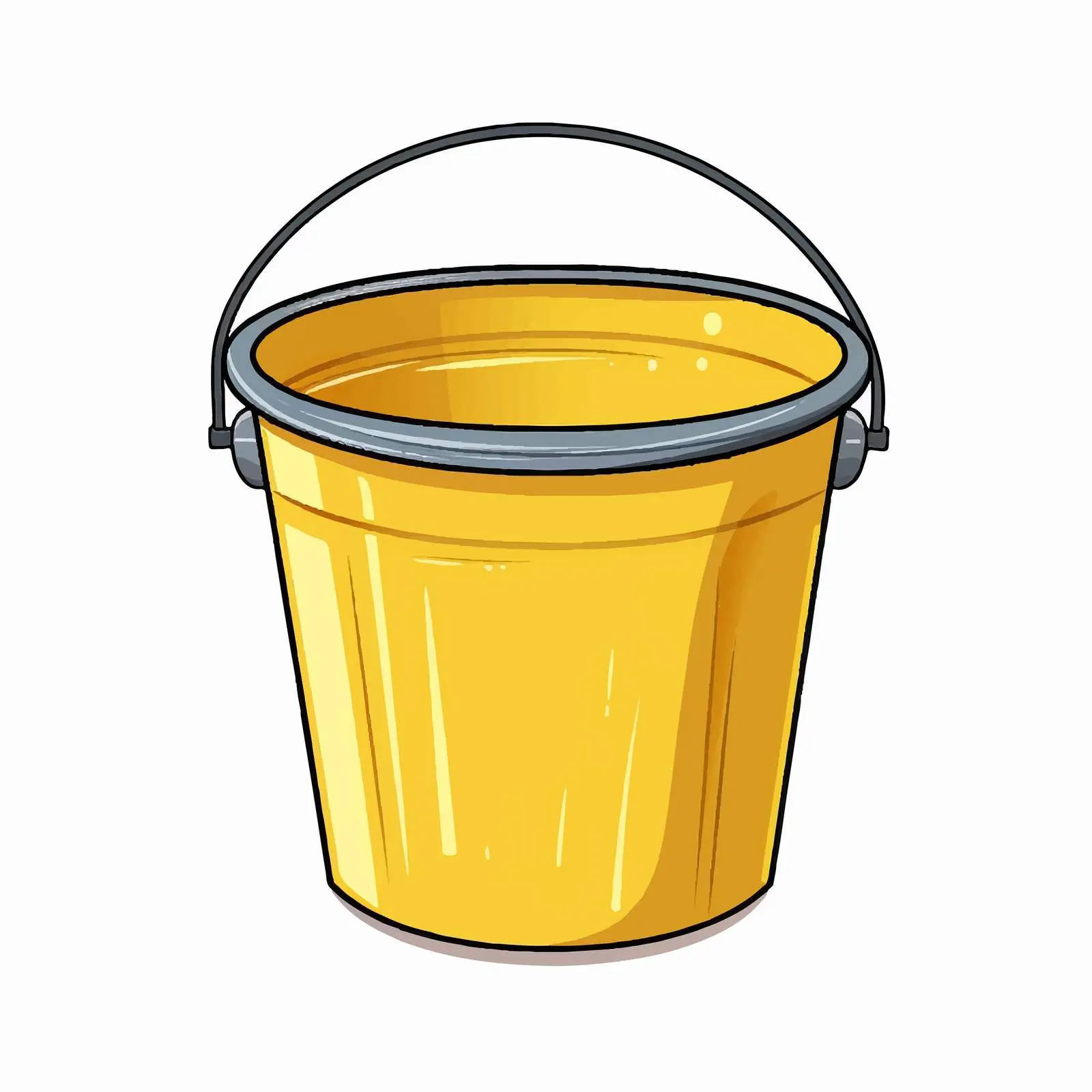 Isolated Bucket Vector Illustration on White Background — free download from Dotvec
