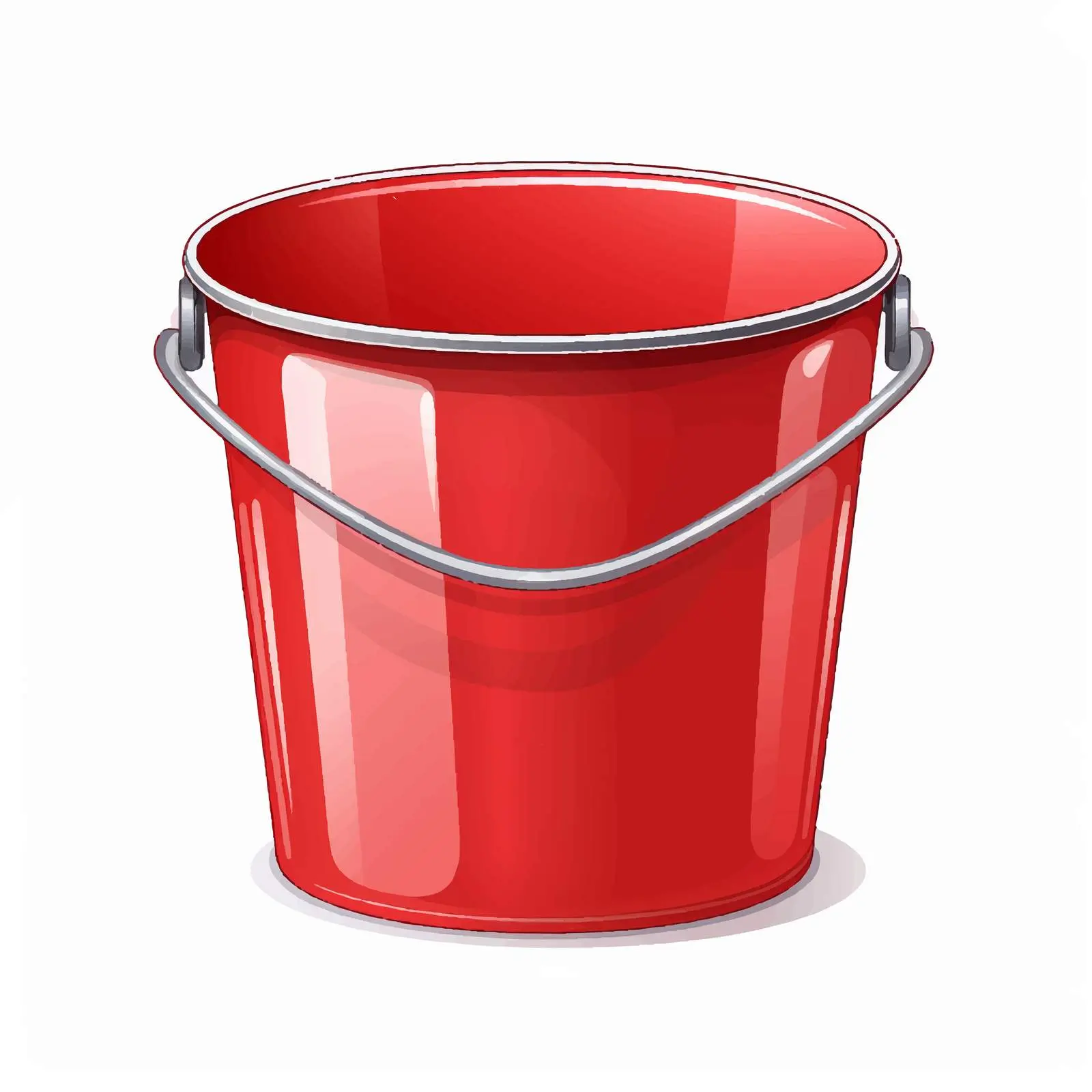 Isolated Bucket Vector Illustration on White Background — free download from Dotvec