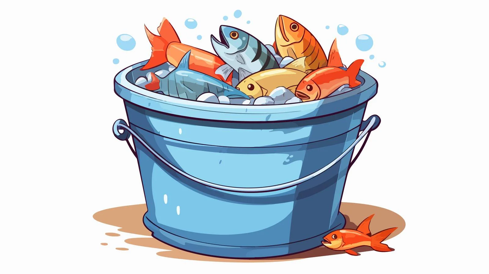 Professional Fish Bucket Design Car Image — free download from Dotvec
