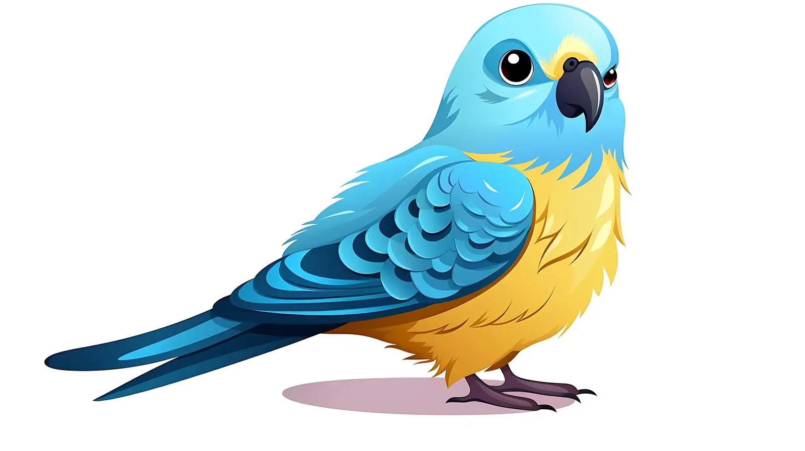 Colorful Budgerigar Parrot Cartoon Vector Illustration — free download from Dotvec