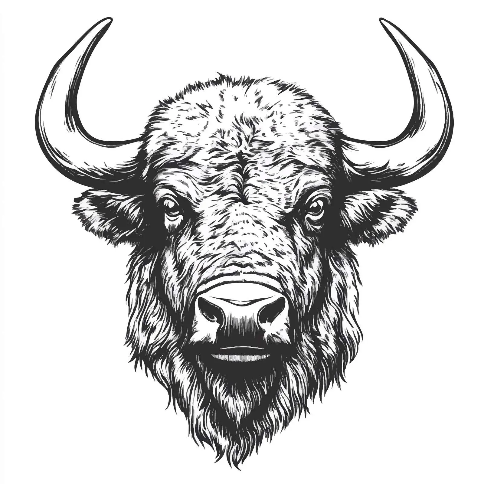 Buffalo Cartoon Vector Illustration — free download from Dotvec