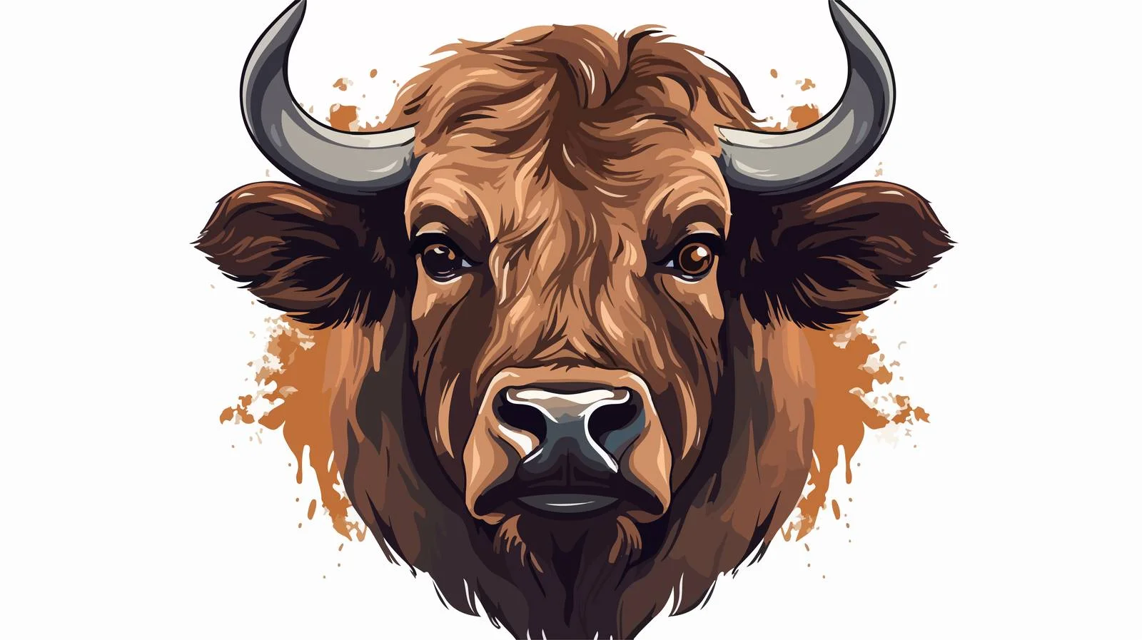 Hand-Drawn Buffalo Logo Sketch — free download from Dotvec