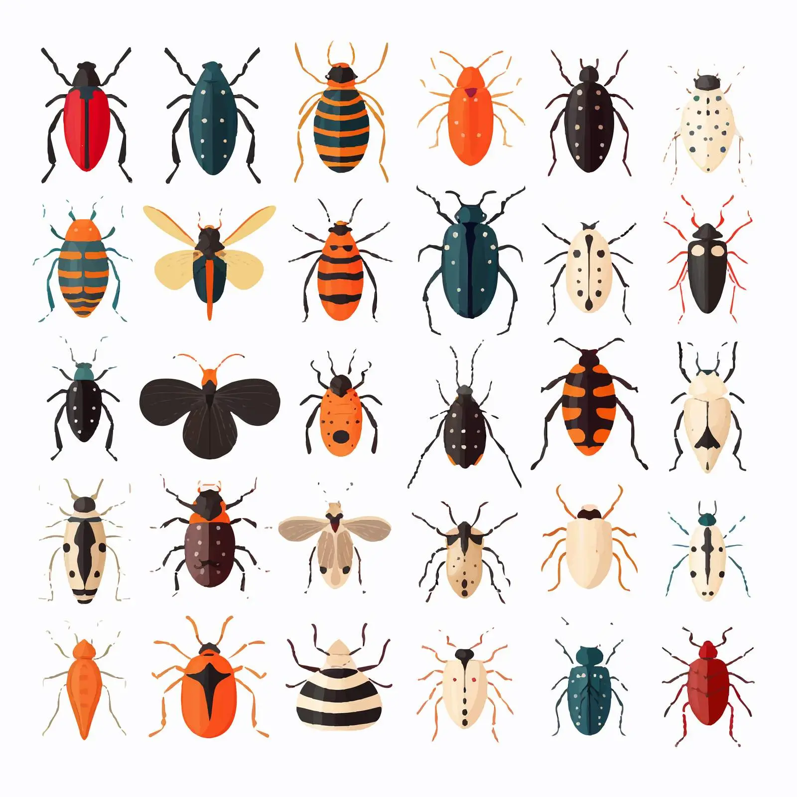 Colorado Sabertooth Longhorn Insect Vector Design — free download from Dotvec