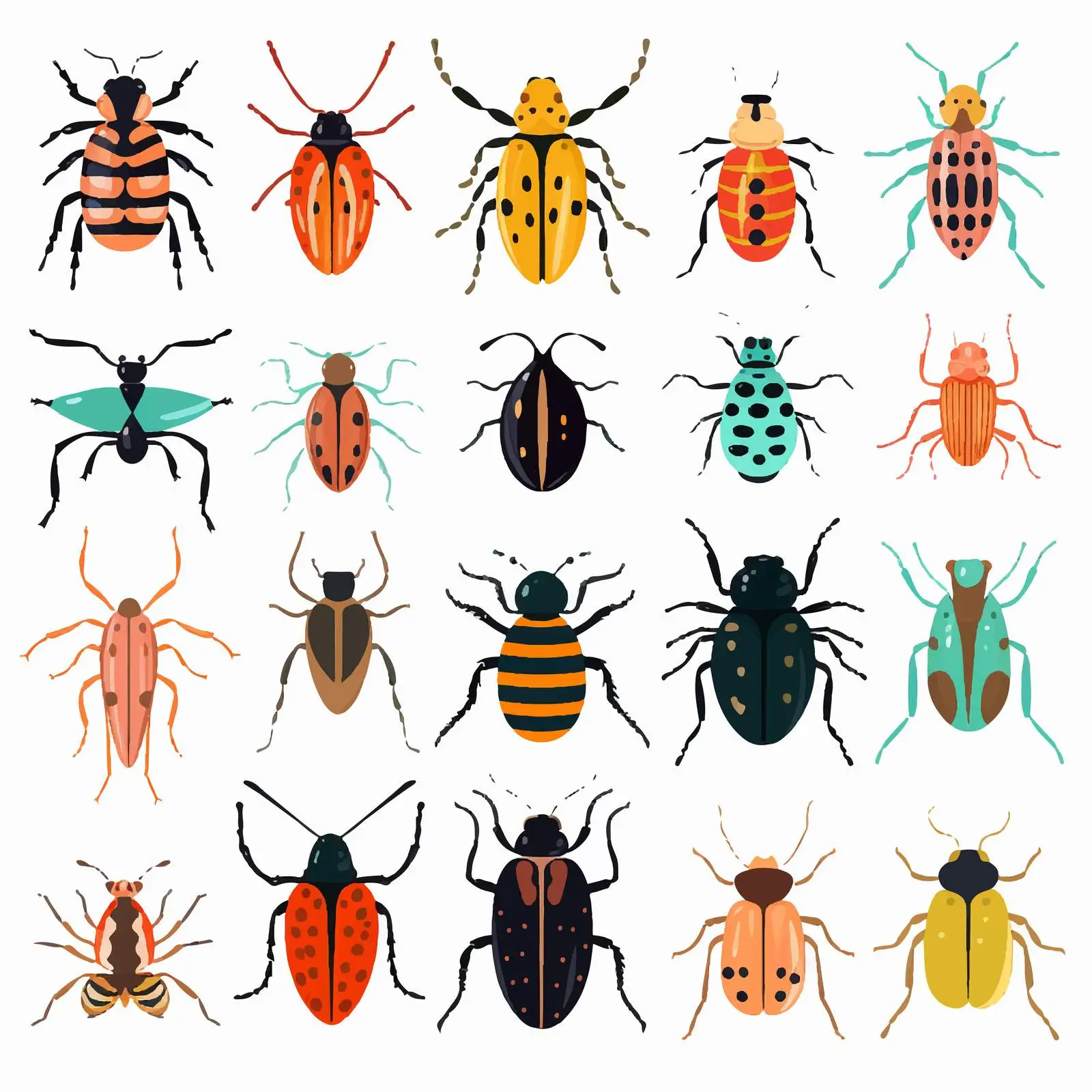 Colorado Sabertooth Longhorn Insect Vector Design — free download from Dotvec