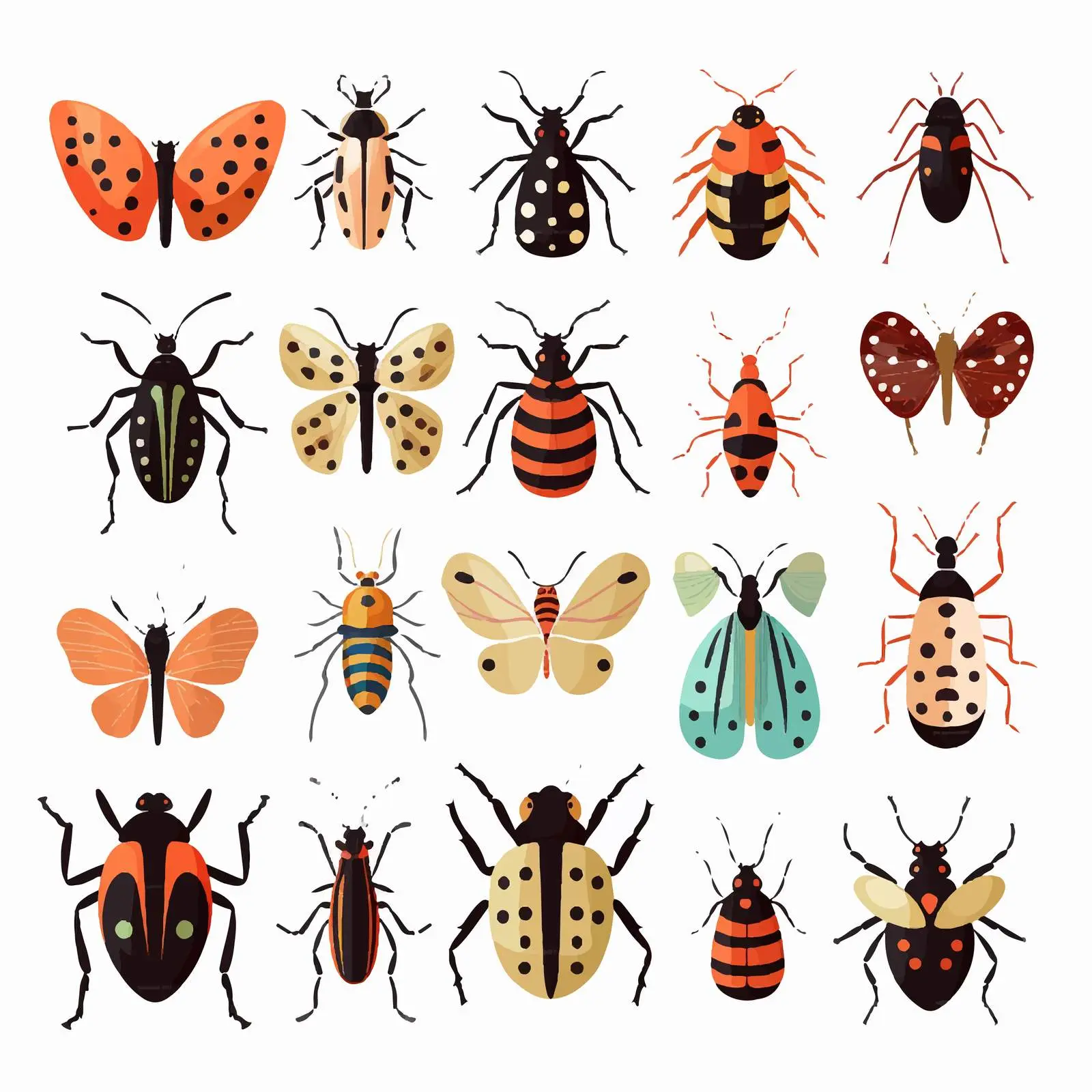 Colorado Sabertooth Longhorn Insect Vector Illustration – free vector insects image from Dotvec