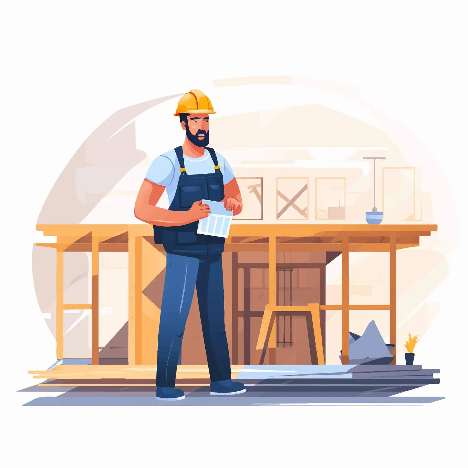 Builder and Architect Design for Construction Projects — free download from Dotvec