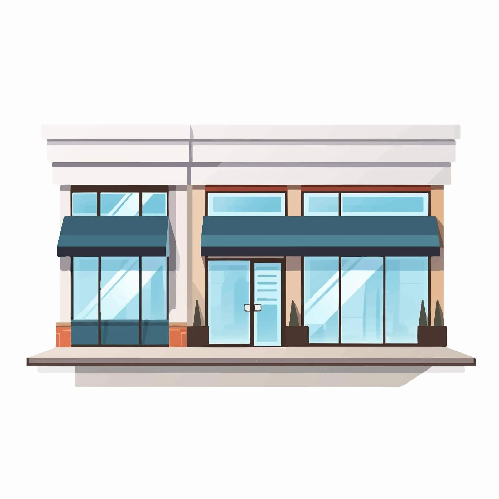 Shopping Center Mall Outlet with Large Windows — free download from Dotvec
