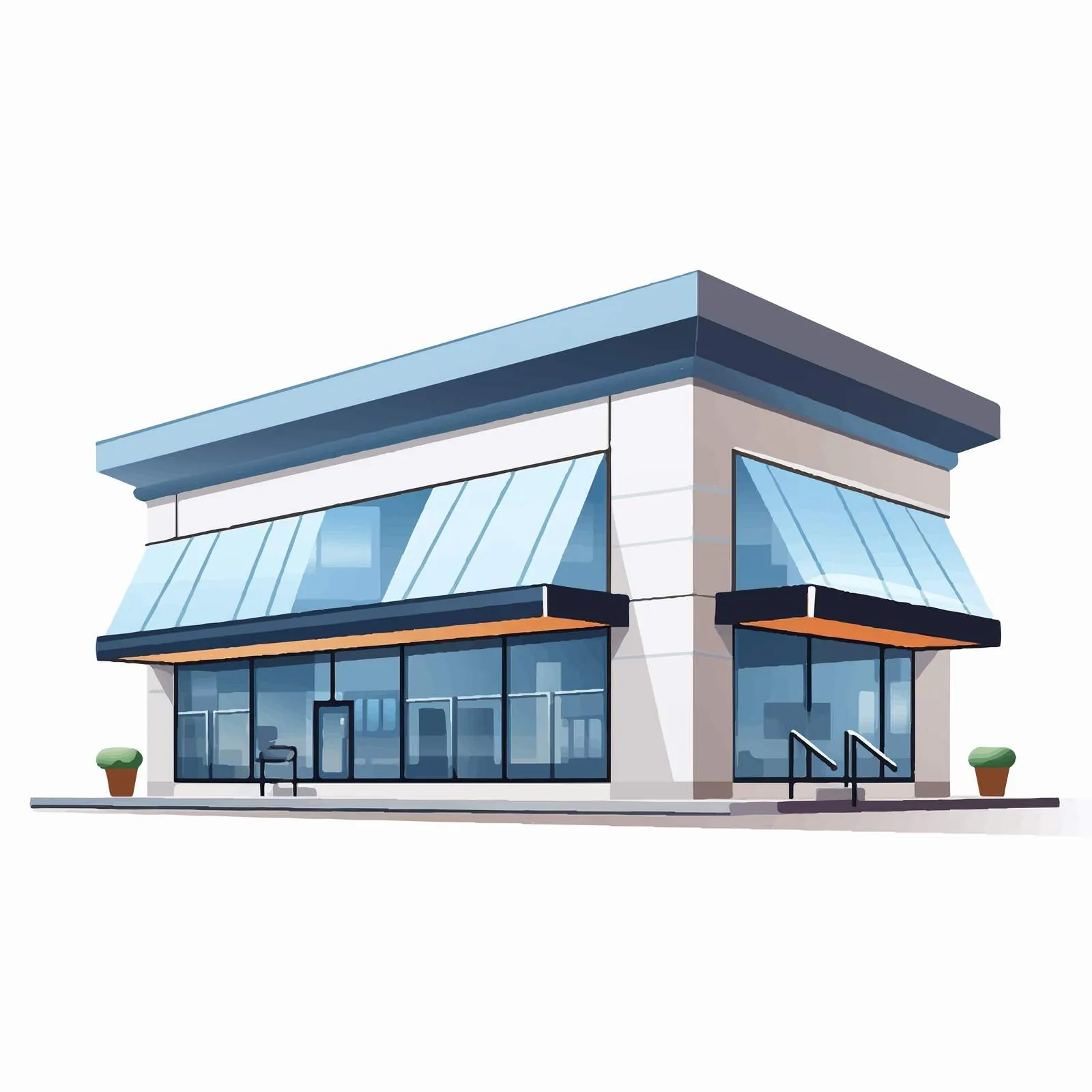 Large Shopping Center Outlet Building Design — free download from Dotvec