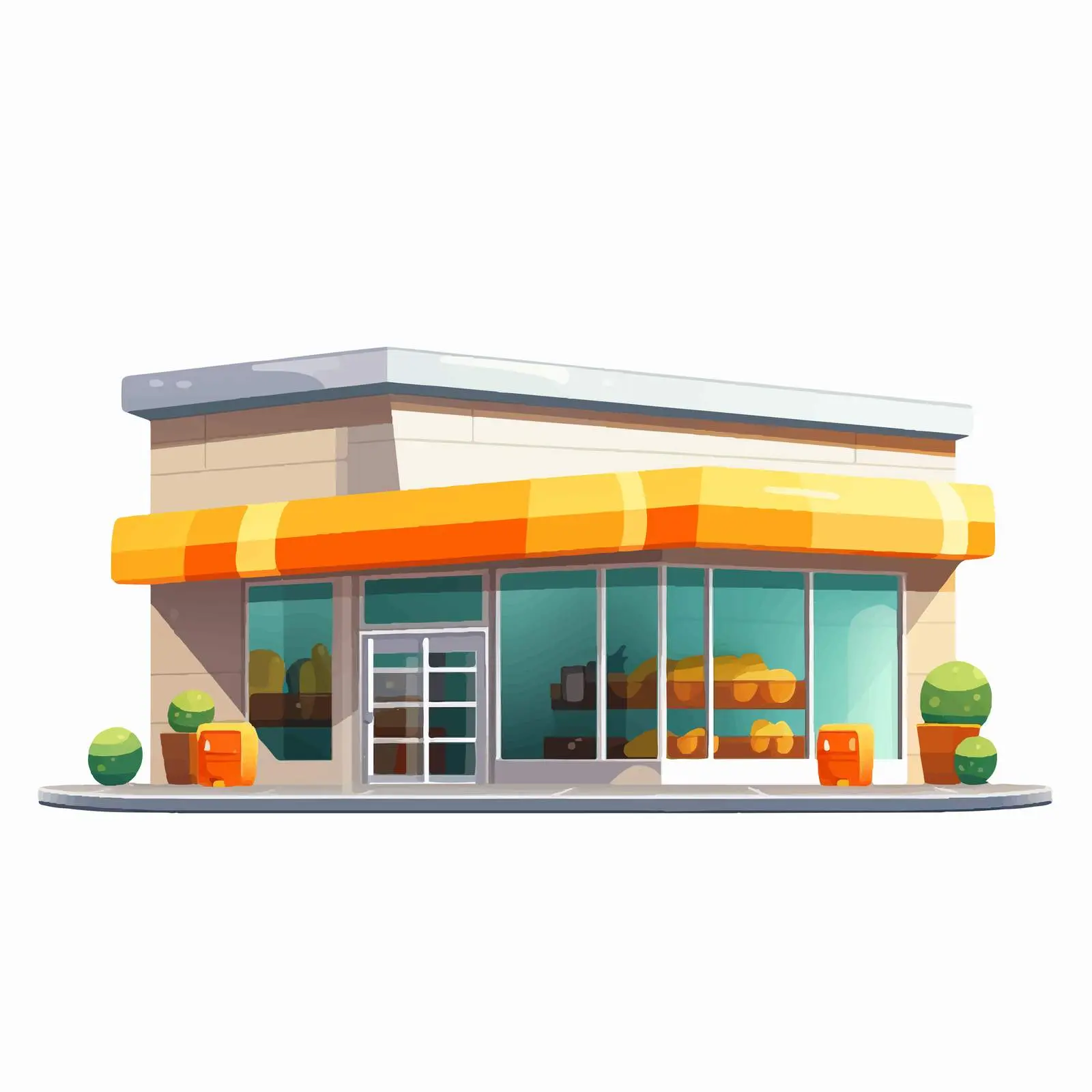 Supermarket Grocery Store Vector Illustration — free download from Dotvec