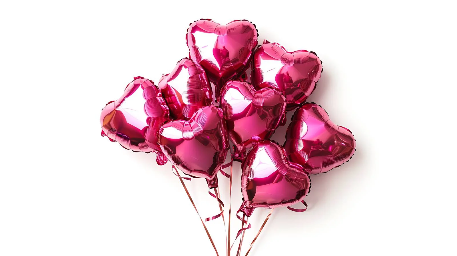 Pink Heart Shaped Foil Balloons — free download from Dotvec