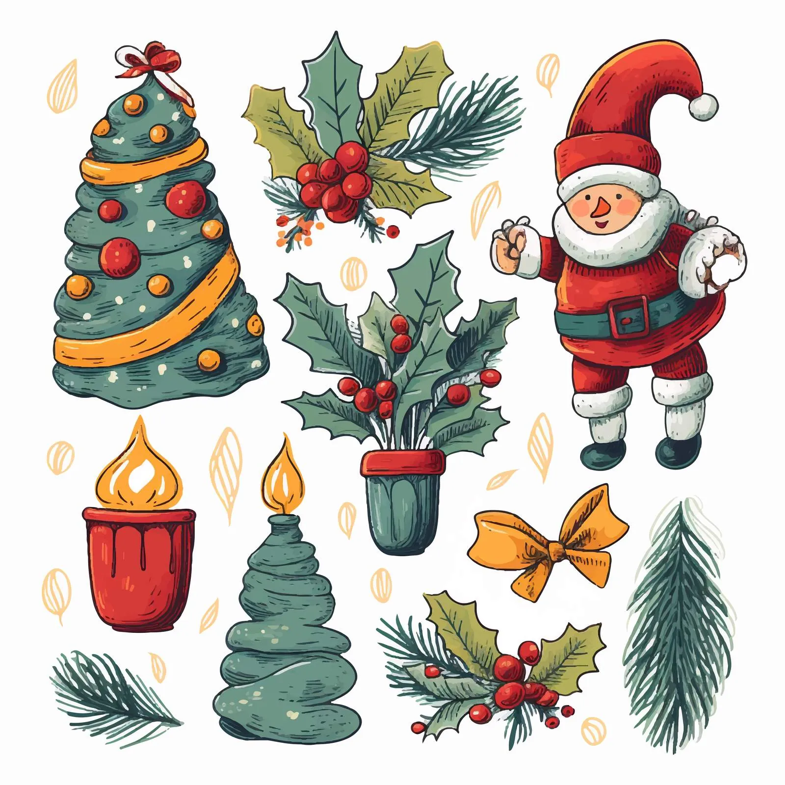 Christmas Lettering Bundle for Seasonal Decor — free download from Dotvec