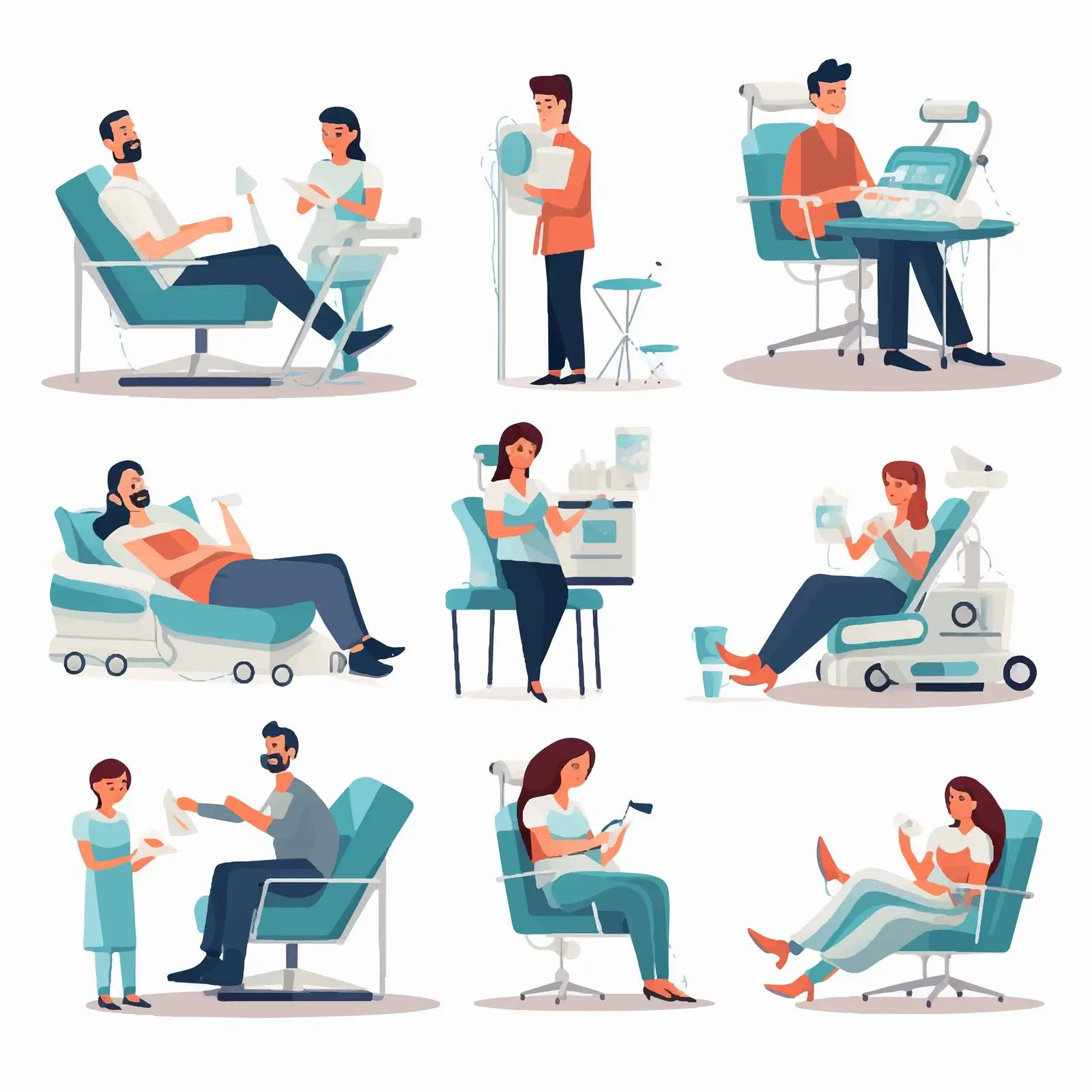 Dentists Examining Patients in Healthcare Setting — free download from Dotvec