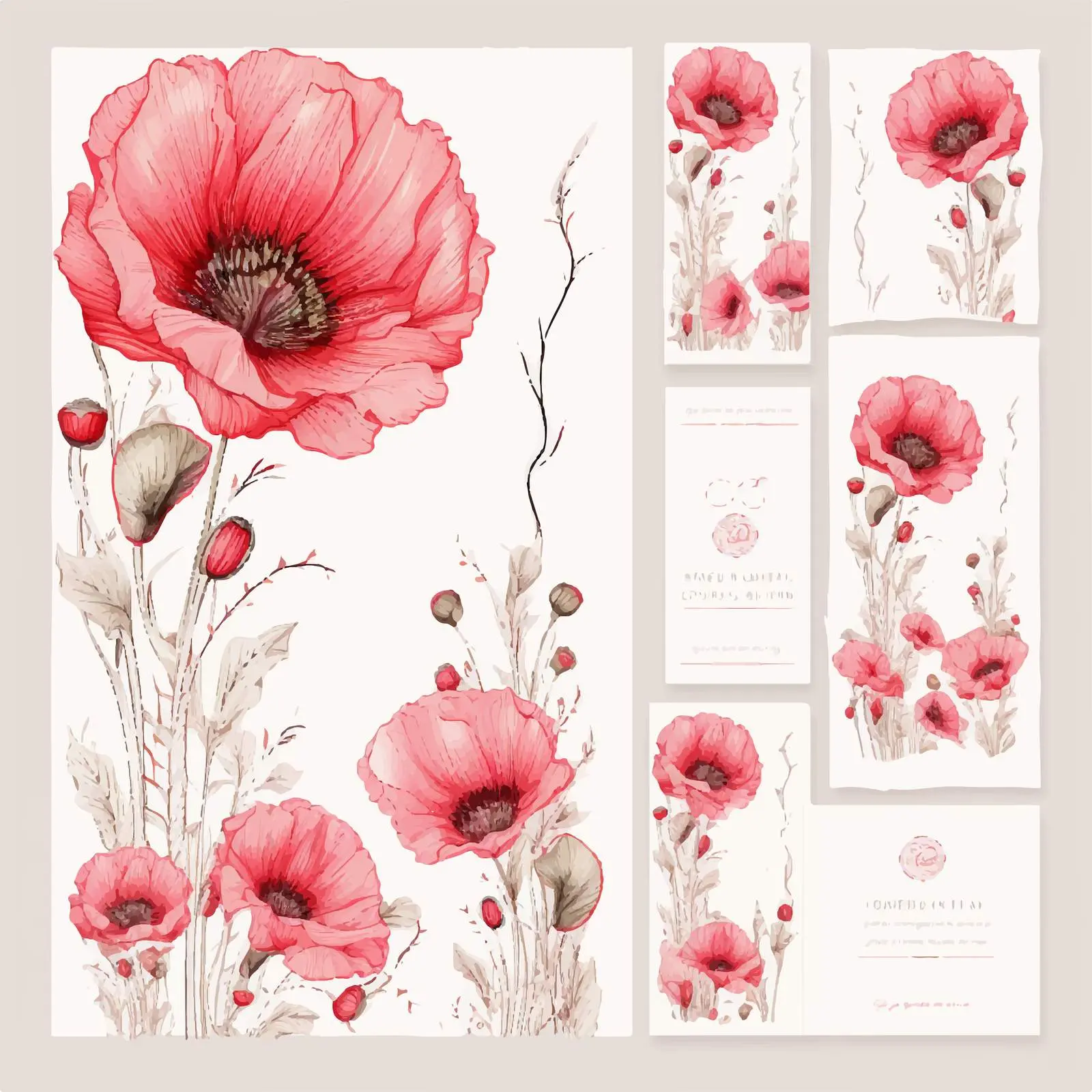 Elegant Wedding Invitation Response Templates Bundle – free nuptial image from Dotvec