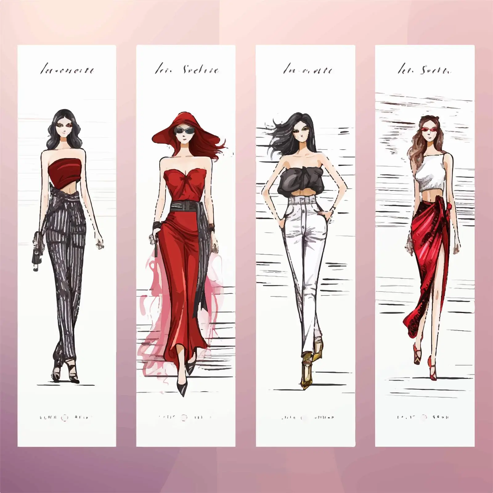 Fashion Show Invitation Templates for Young Models — free download from Dotvec