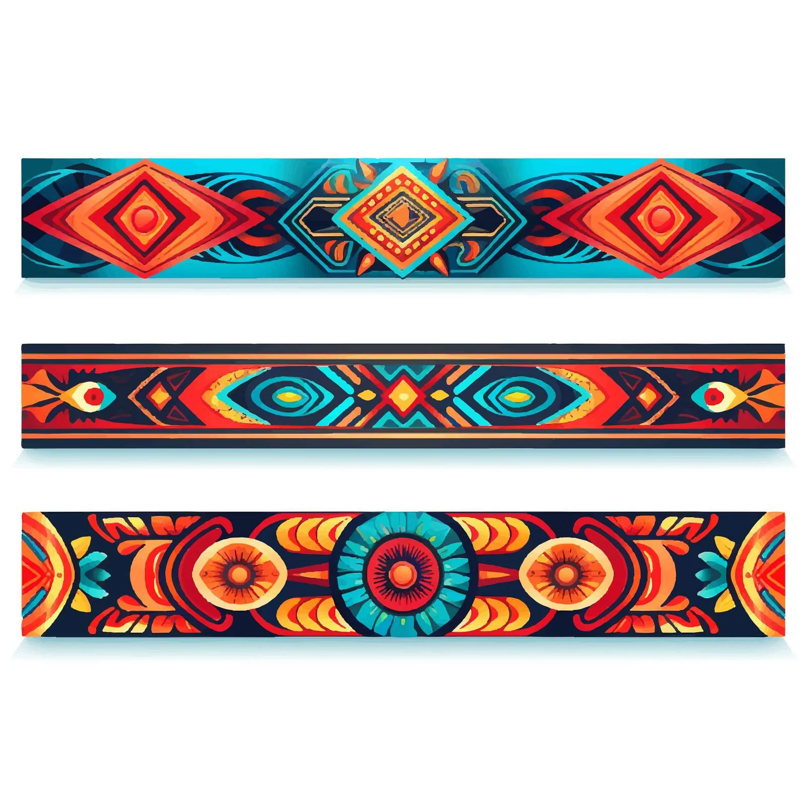 Traditional Decorated Horizontal Web Banners — free download from Dotvec