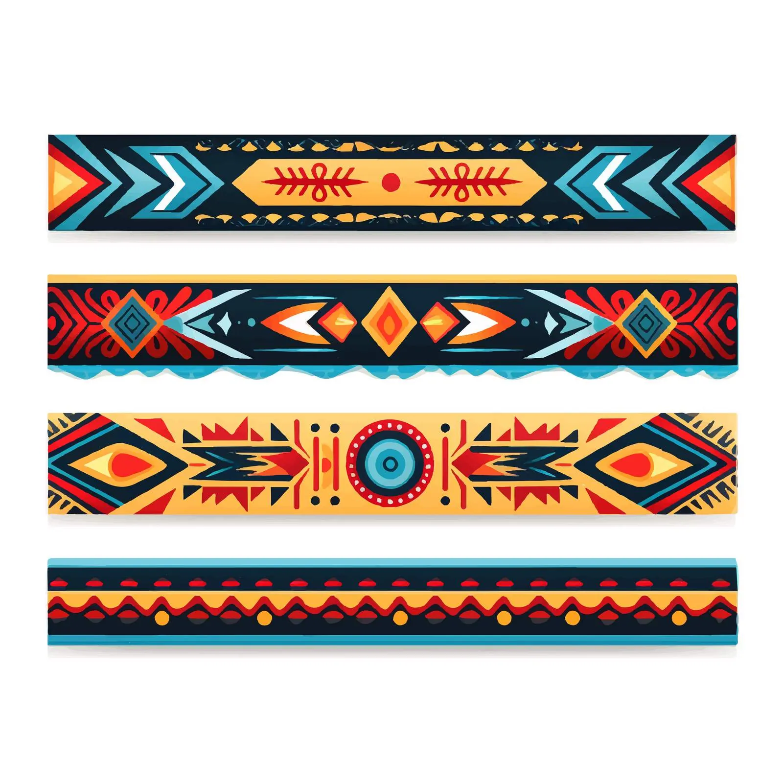 Traditional Horizontal Web Banners Collection – free traditional patterns image from Dotvec