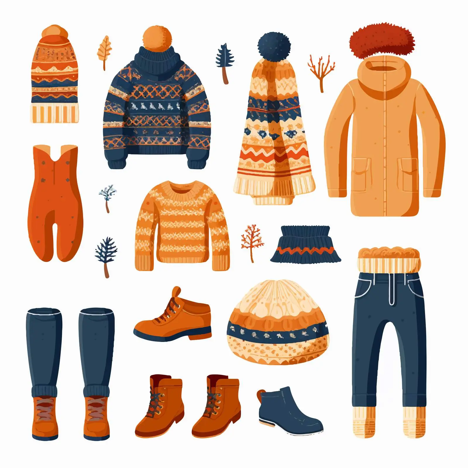 Knitted Winter Clothes and Outerwear Bundle – free thermal wear image from Dotvec