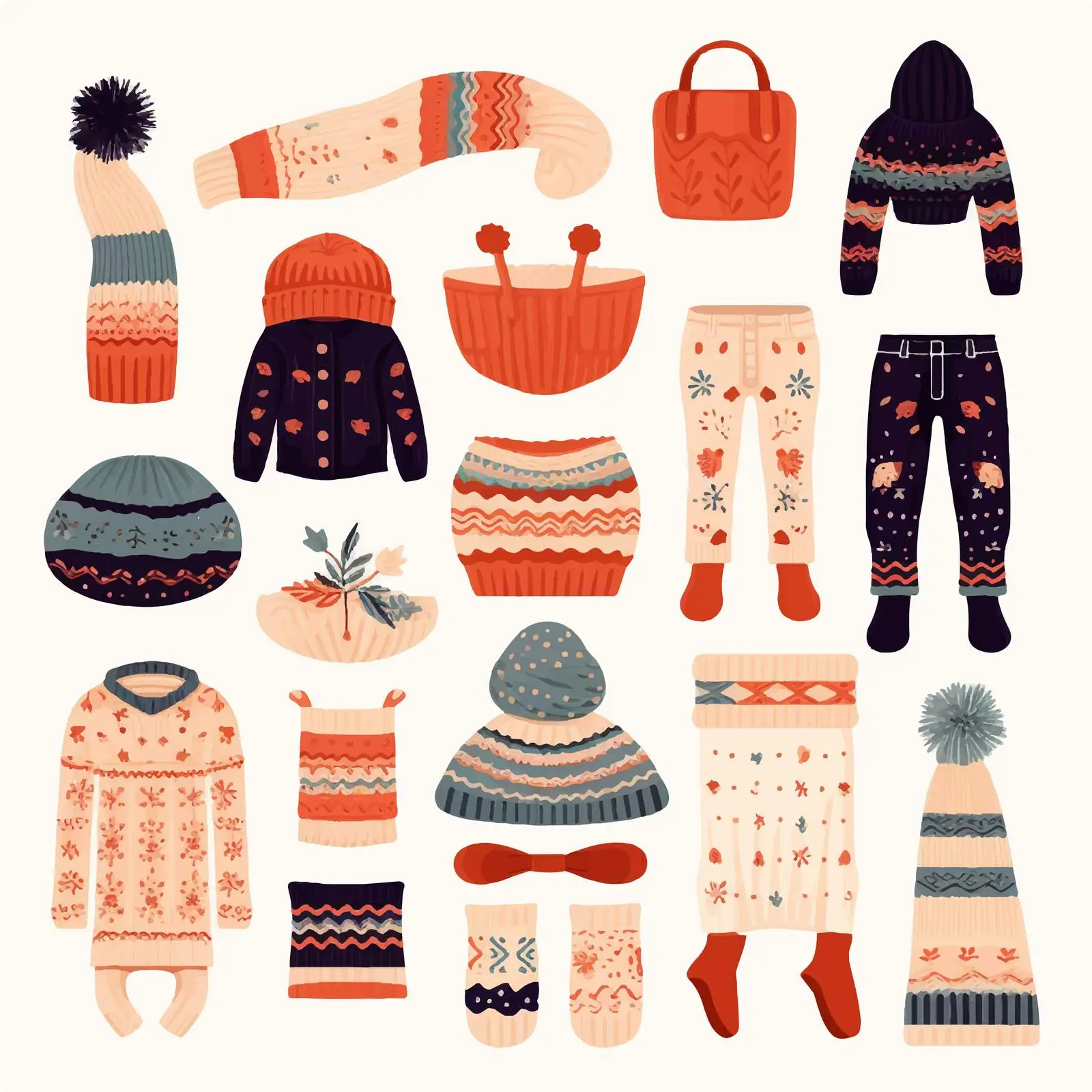 Knitted Winter Clothes and Outerwear Bundle – free thermal wear image from Dotvec