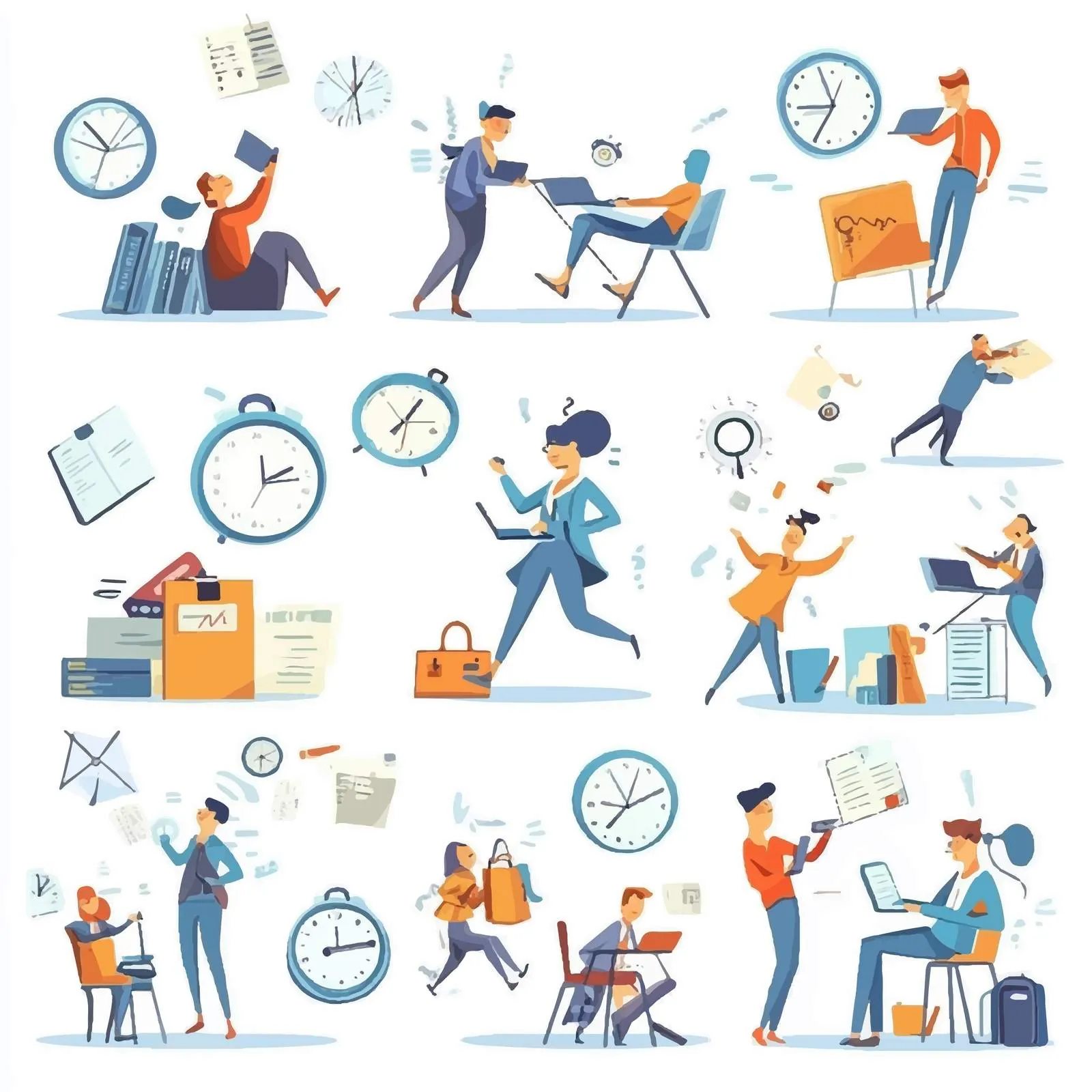 Overwhelmed Team Struggling with Task Management – free failure image from Dotvec