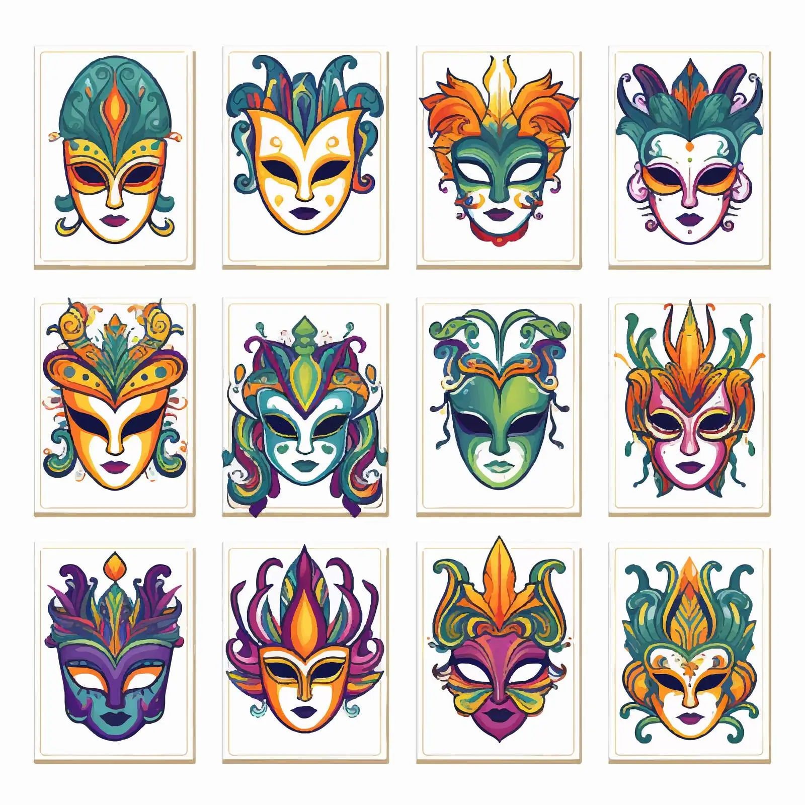 Square Card and Invitation Templates Collection — free download from Dotvec