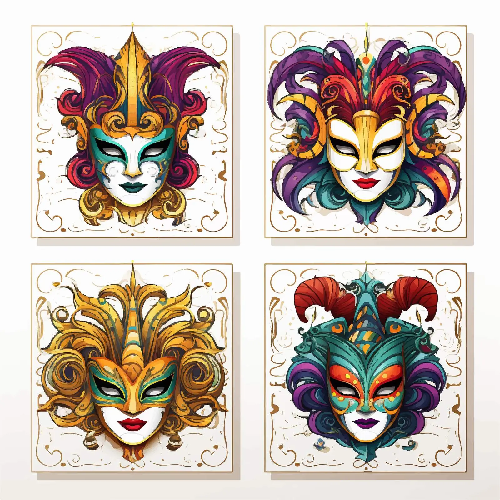 Square Party Invitation Templates Bundle — free download from Dotvec