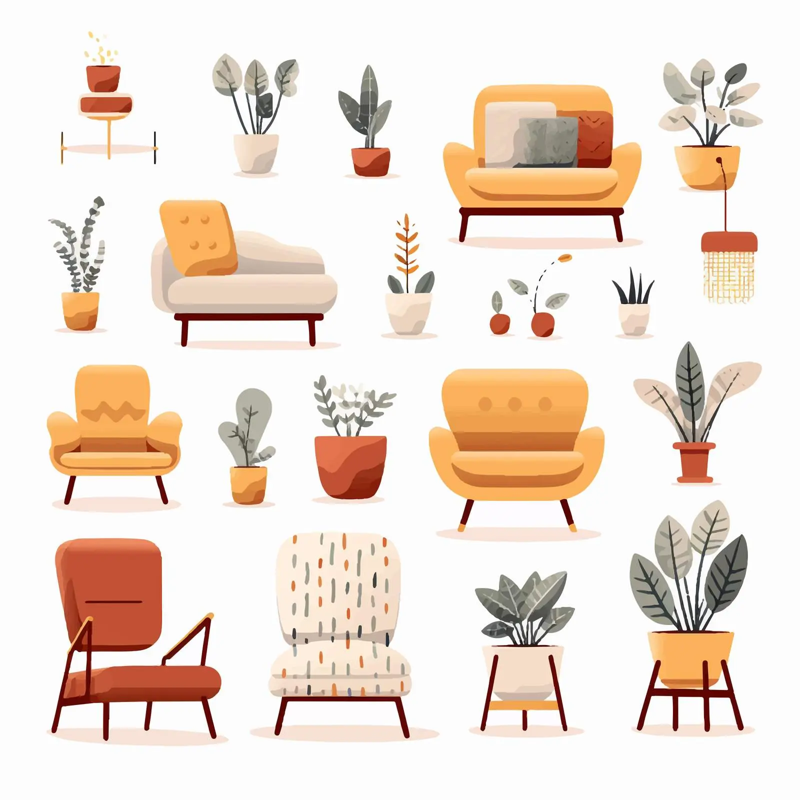 Modern Stylish and Comfy Furniture Bundle — free download from Dotvec