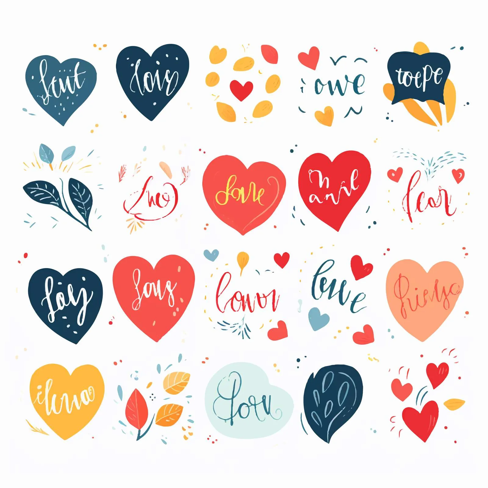 Trendy Valentine's Day Handwritten Lettering Vector — free download from Dotvec