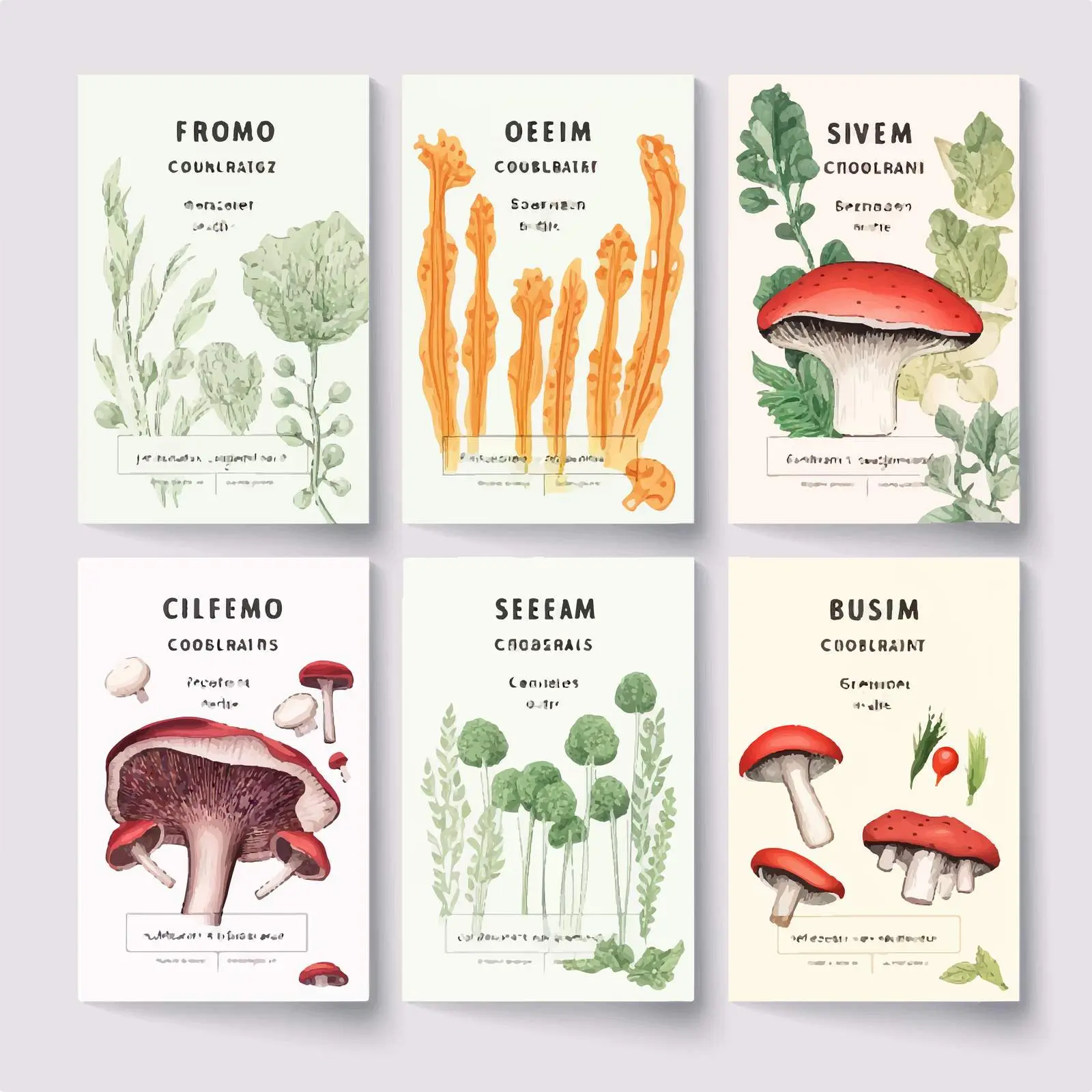 Vegan Menu Cover Templates Collection — free download from Dotvec